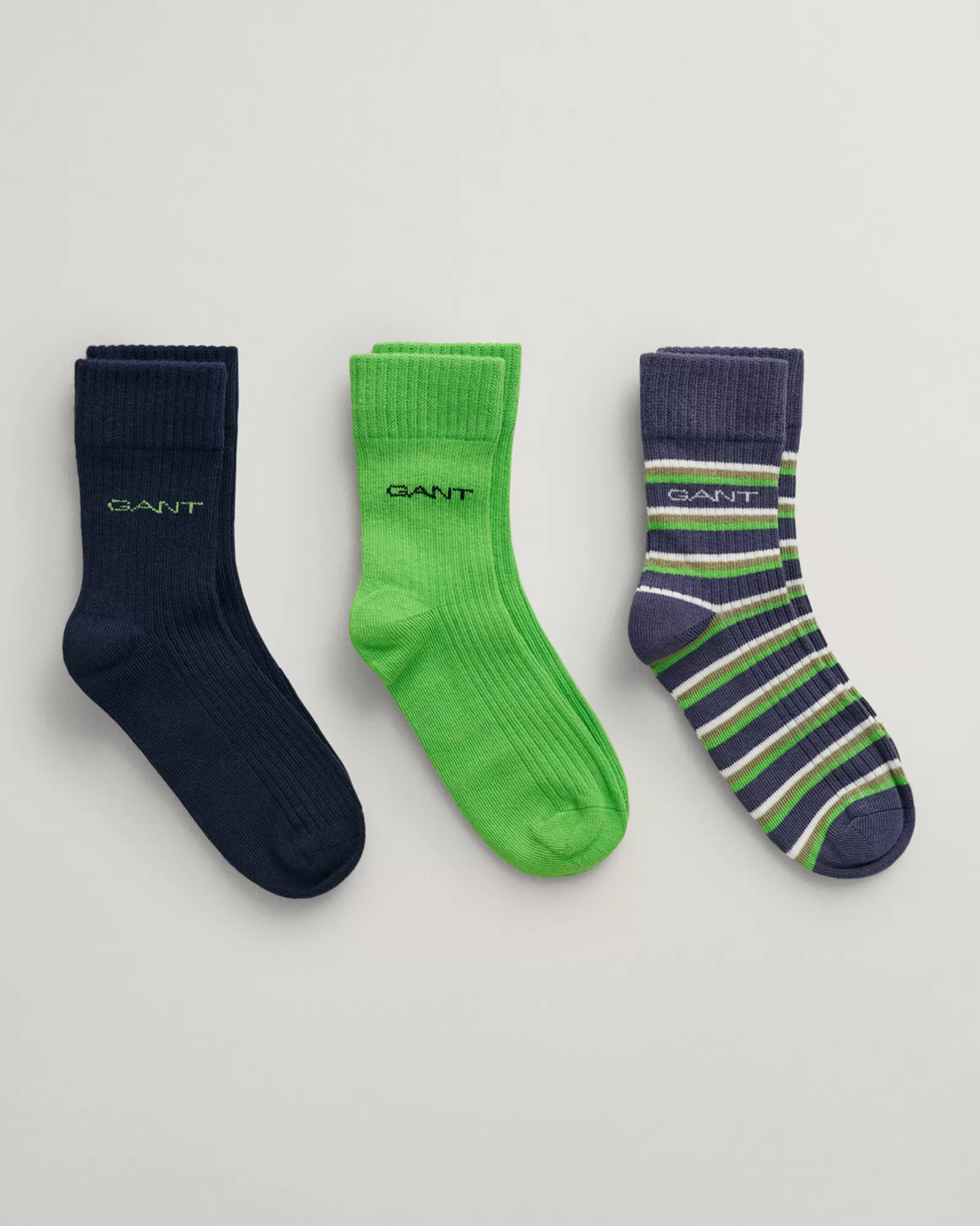 GANT Kids 3-Pack Striped Socks | Barn Accessoarer | Accessoarer