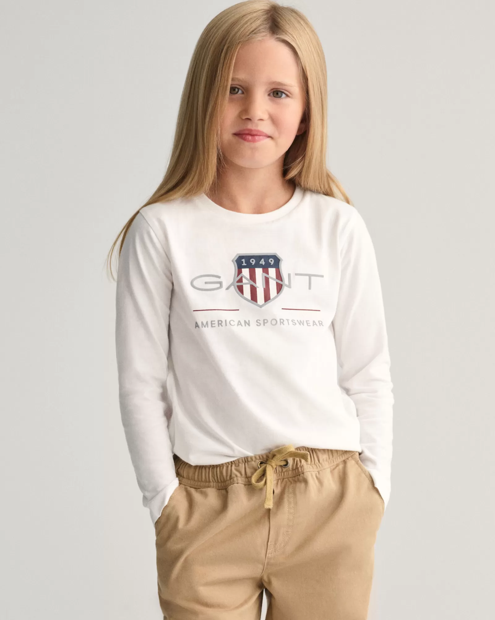 GANT Kids Archive Shield Long Sleeve T-Shirt | Barn T-Shirts & Pikéer