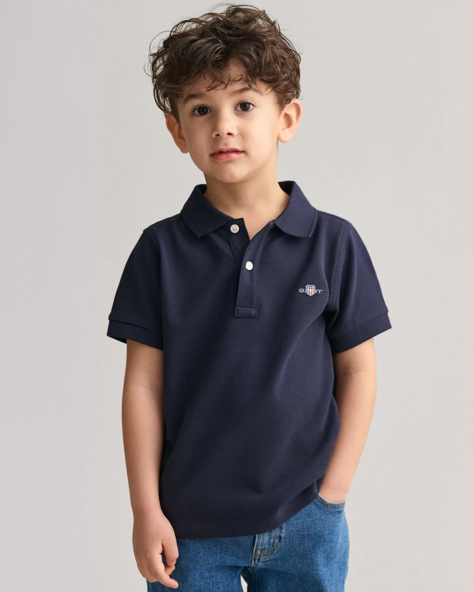 GANT Kids Shield Piqué Polo Shirt | Barn T-Shirts & Pikéer | T-Shirts & Pikéer