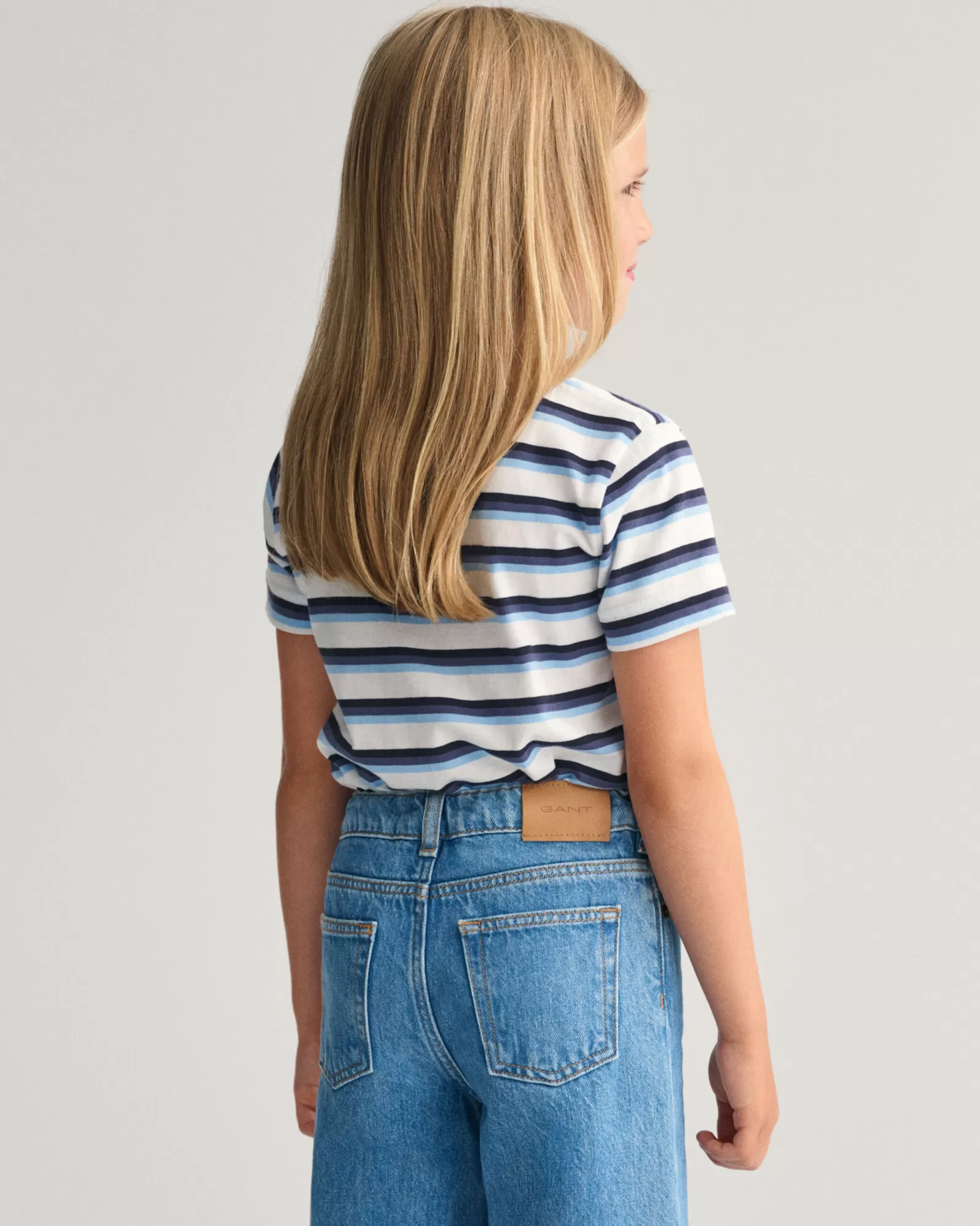 GANT Kids Shield Striped T-Shirt | Barn T-Shirts & Pikéer