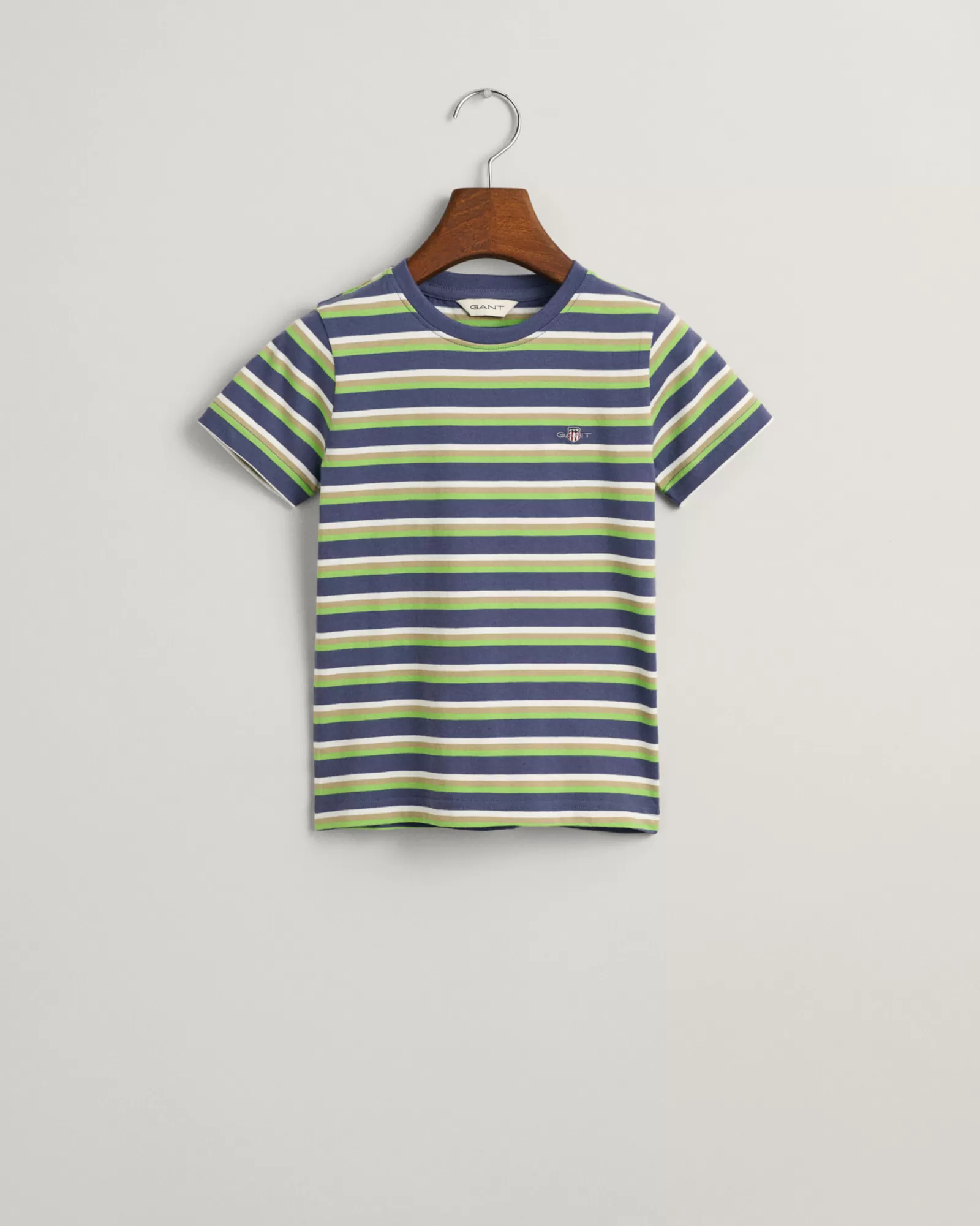 GANT Kids Shield Striped T-Shirt | Barn T-Shirts & Pikéer | T-Shirts & Pikéer