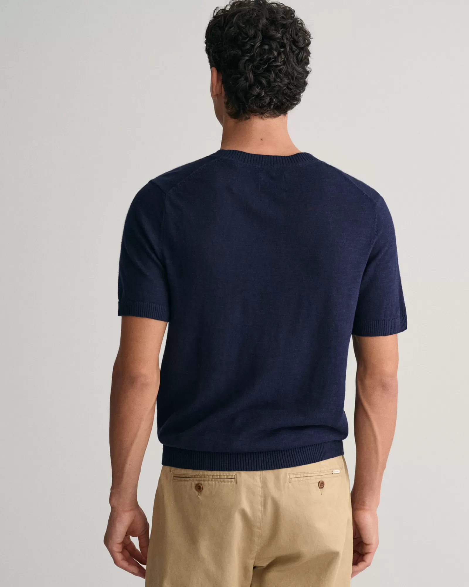 GANT Knitted Cotton Linen T-Shirt | T-shirts