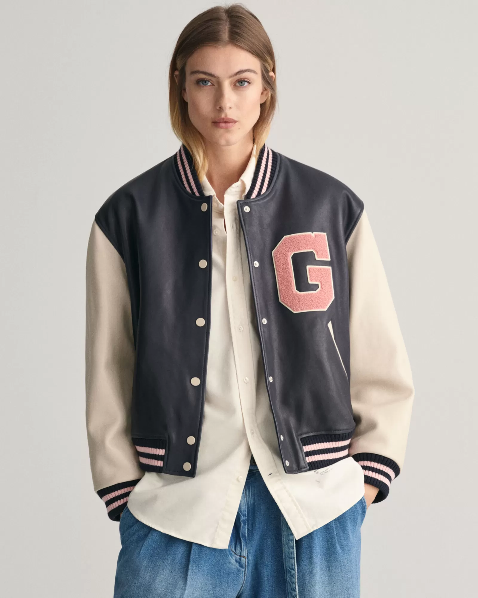 GANT Leather Varsity Jacket | Kappor & Jackor