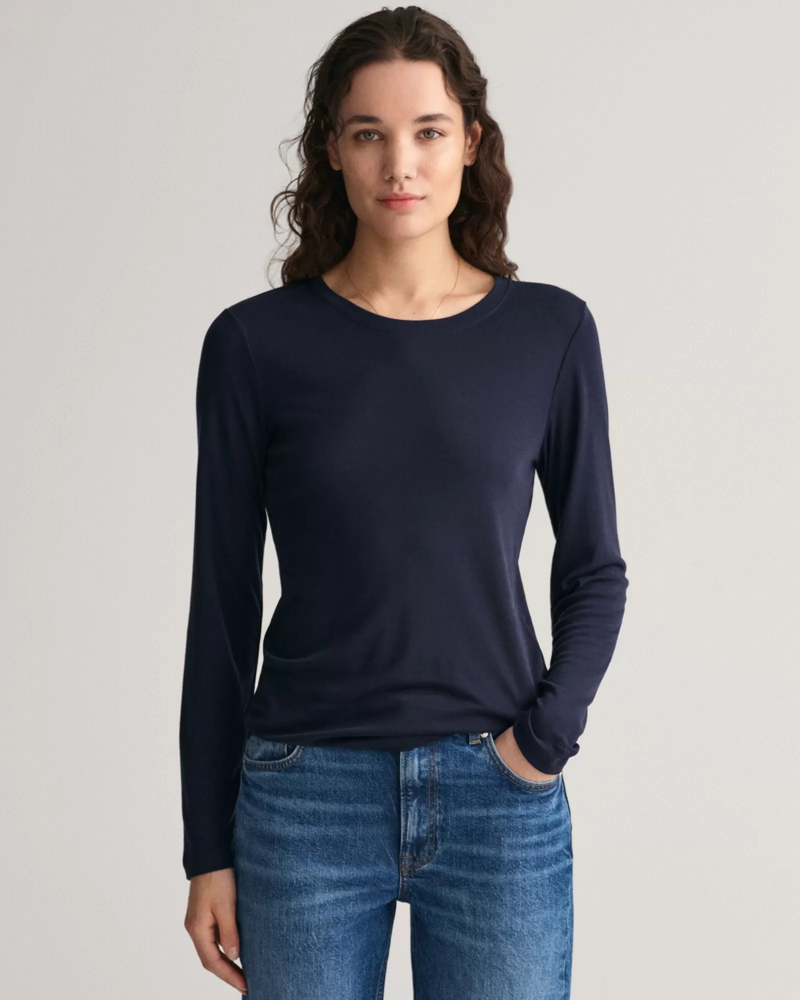 GANT Lightweight Long Sleeve T-Shirt | T-shirtar & Toppar