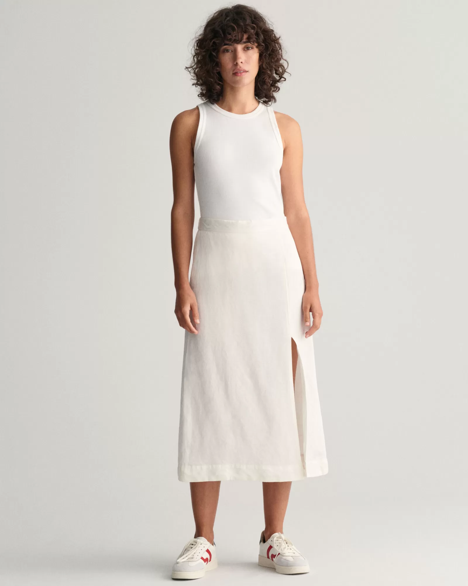 GANT Linen Blend Midi Skirt | Kjolar