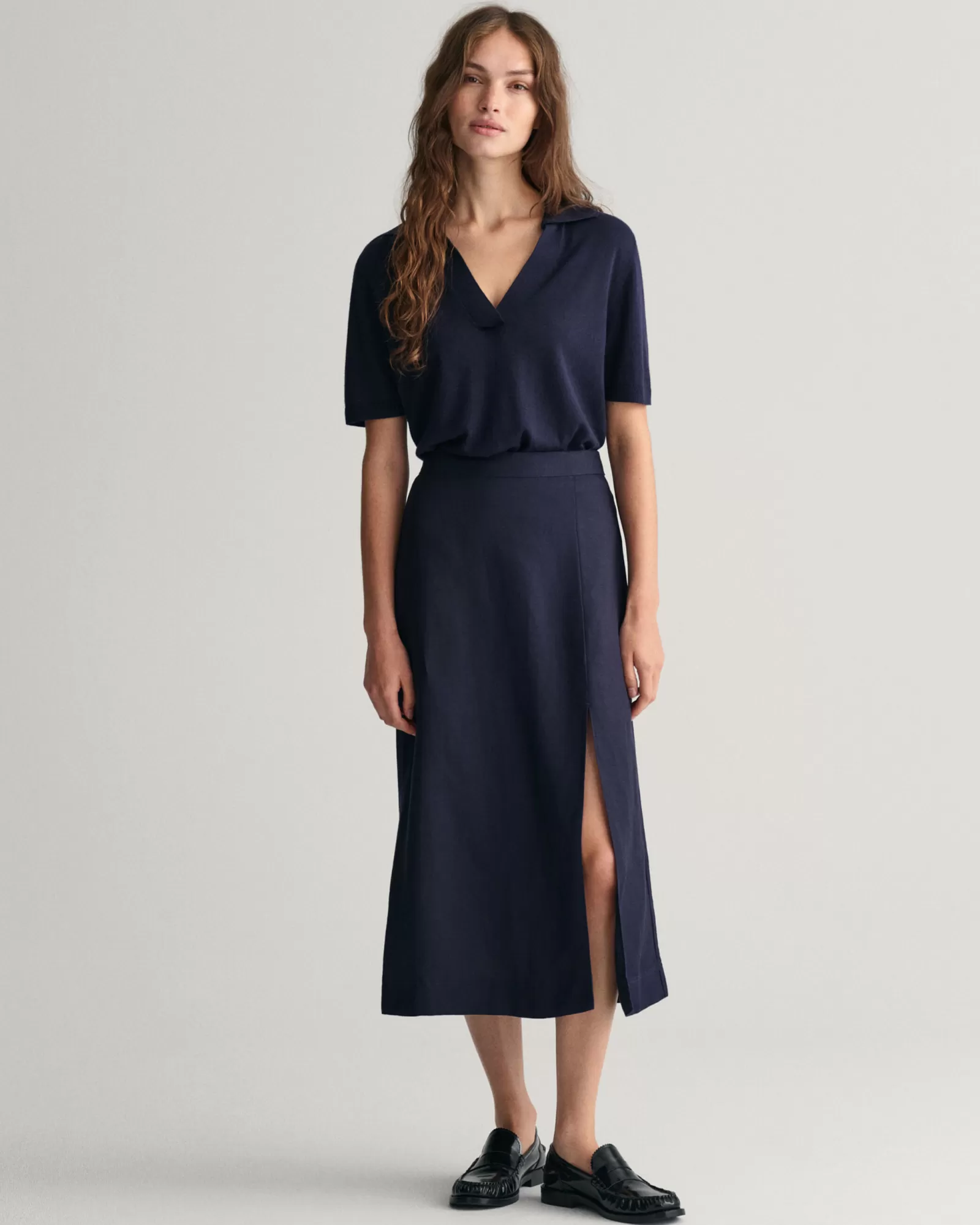 GANT Linen Blend Midi Skirt | Kjolar