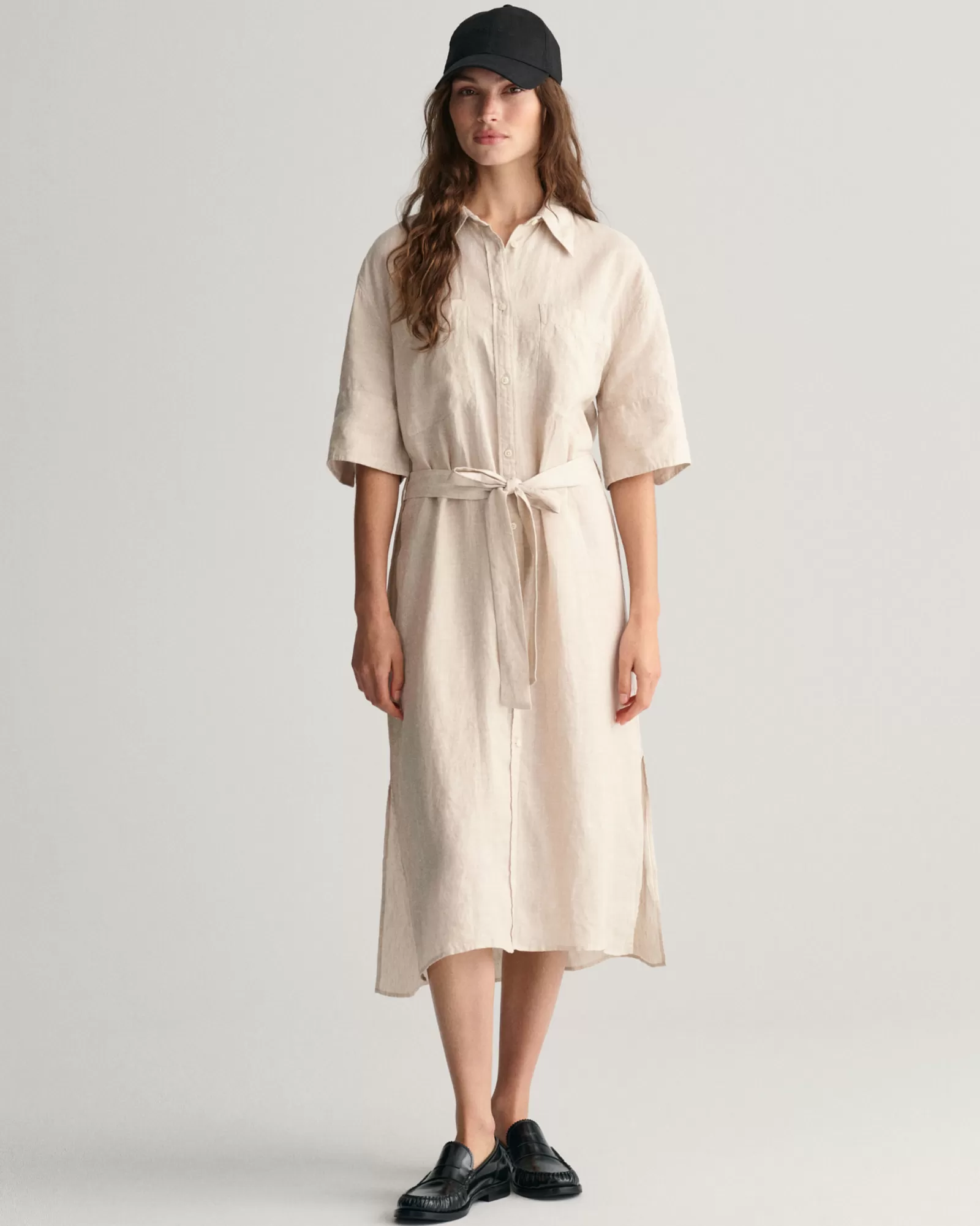 GANT Linen Short Sleeve Shirt Dress | Klänningar