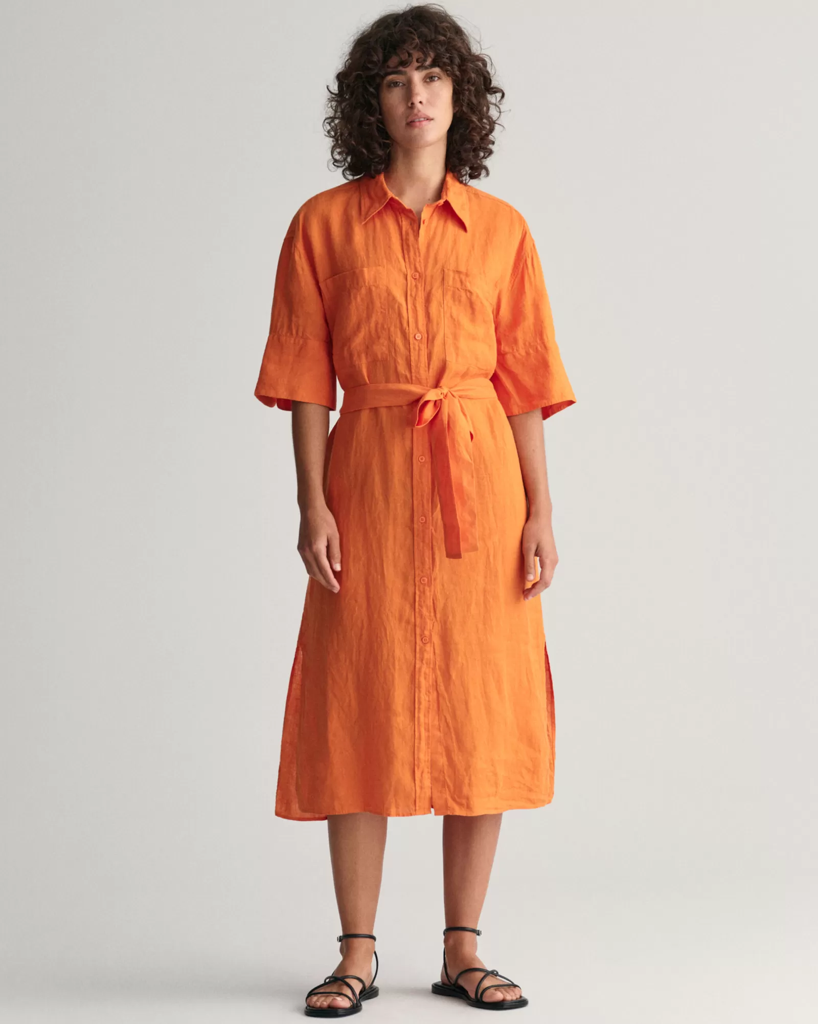 GANT Linen Short Sleeve Shirt Dress | Klänningar