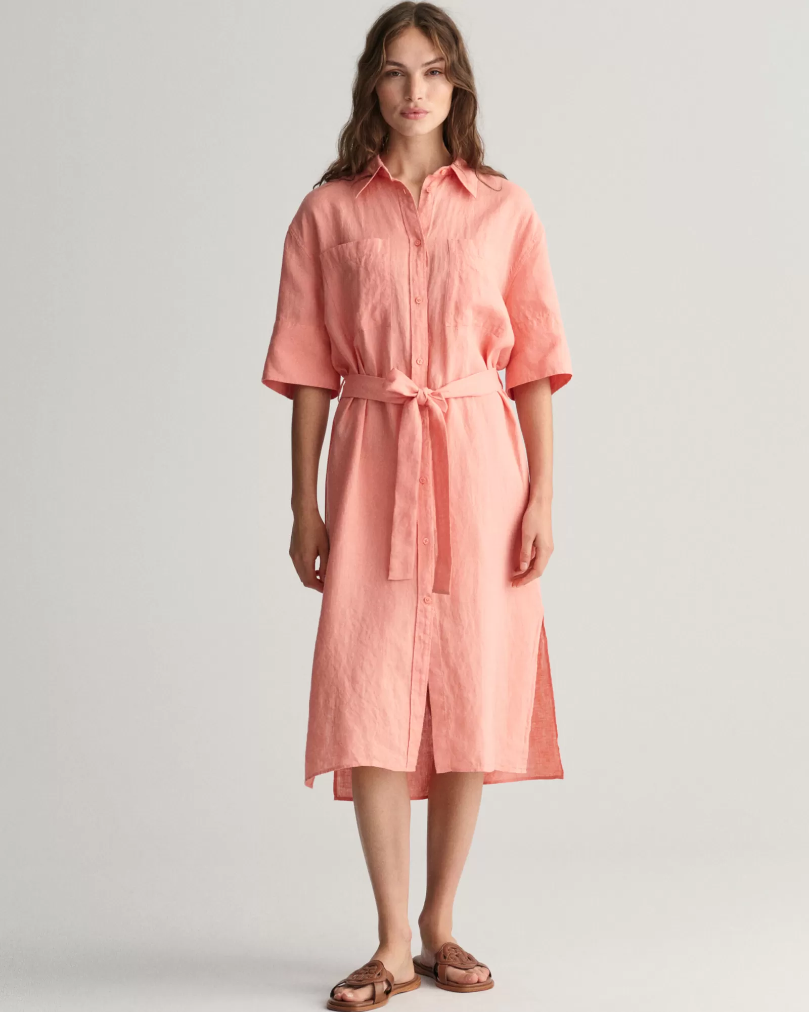 GANT Linen Short Sleeve Shirt Dress | Klänningar