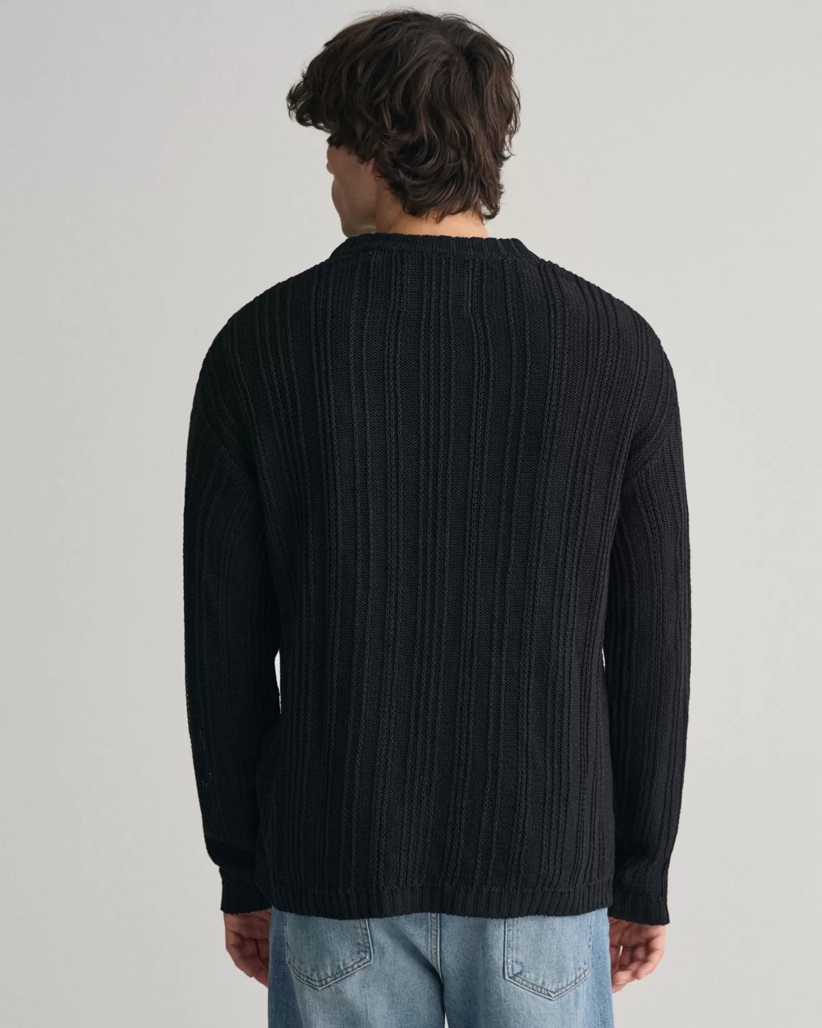 GANT Linen Silk Crew Neck Sweater | Stickat