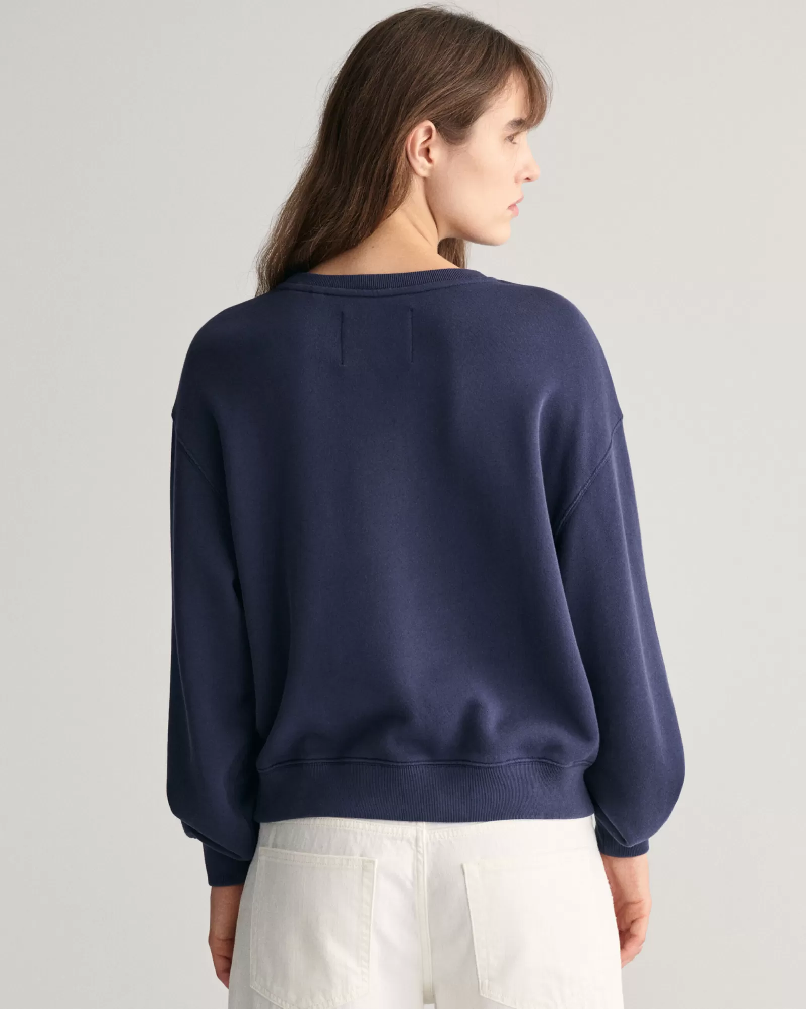 GANT Logo Crew Neck Sweatshirt | Hoodies & Tröjor