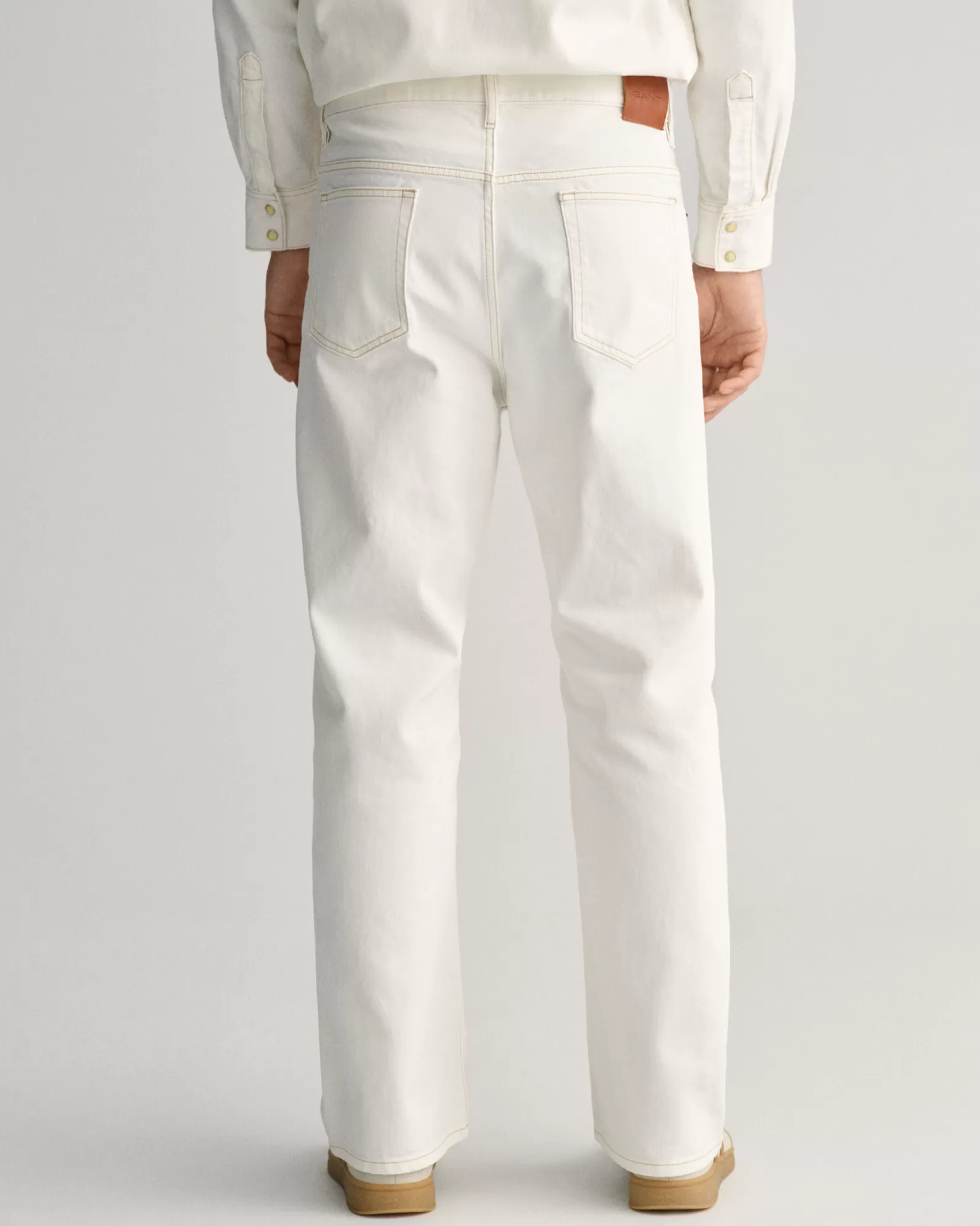 GANT Loose Fit White Jeans | Jeans