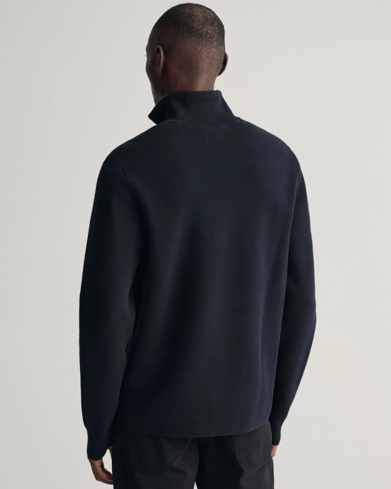 GANT Milano Knit Cotton Half-Zip Sweater | Stickat