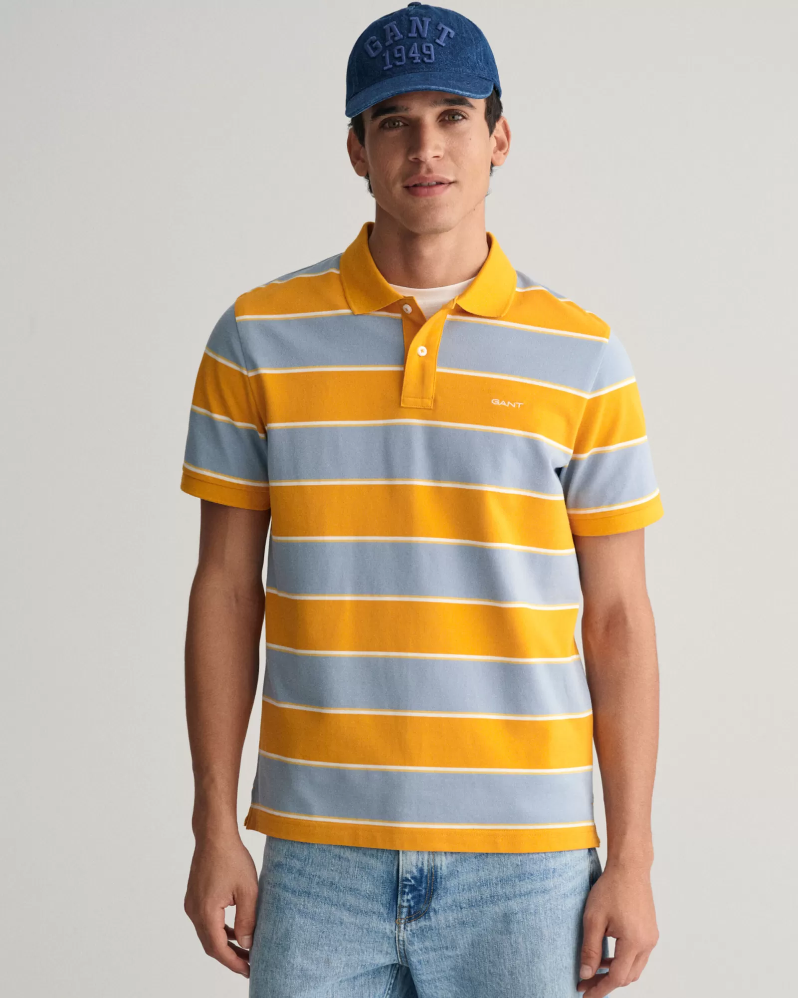 GANT Multi Striped Piqué Polo Shirt | Pikéer