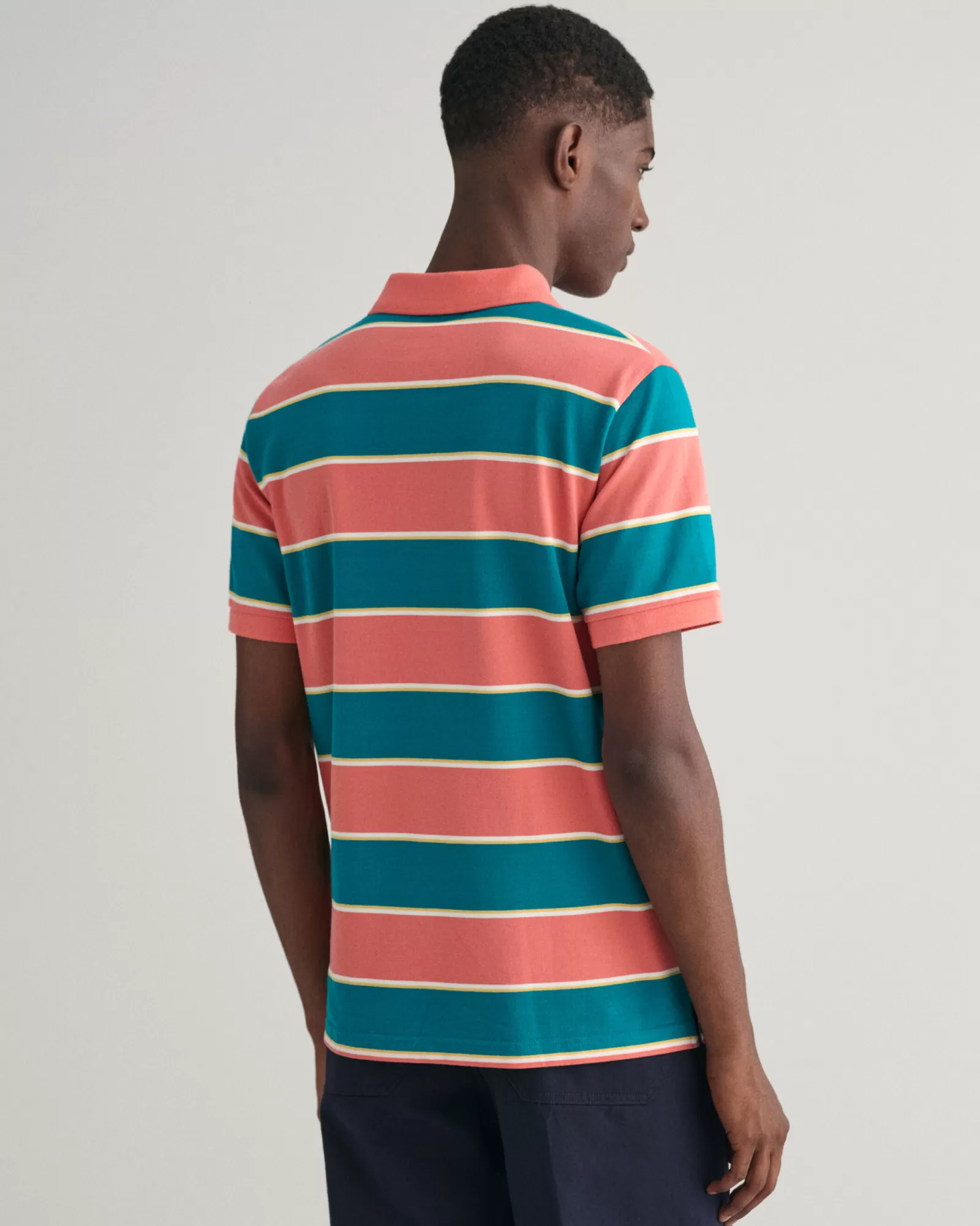 GANT Multi Striped Piqué Polo Shirt | Pikéer