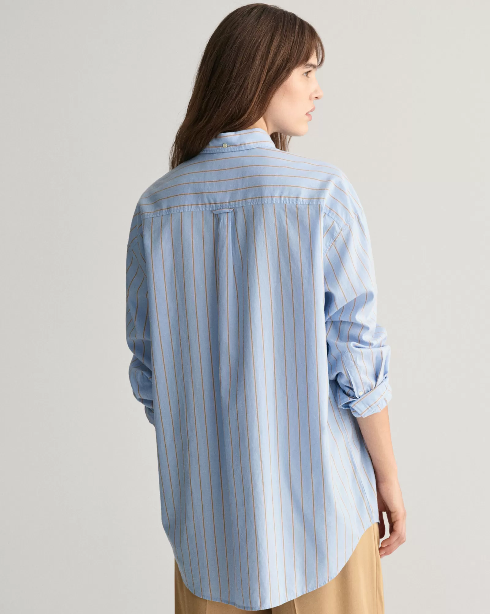 GANT Oversized Striped Luxury Oxford Shirt | Skjortor & Blusar