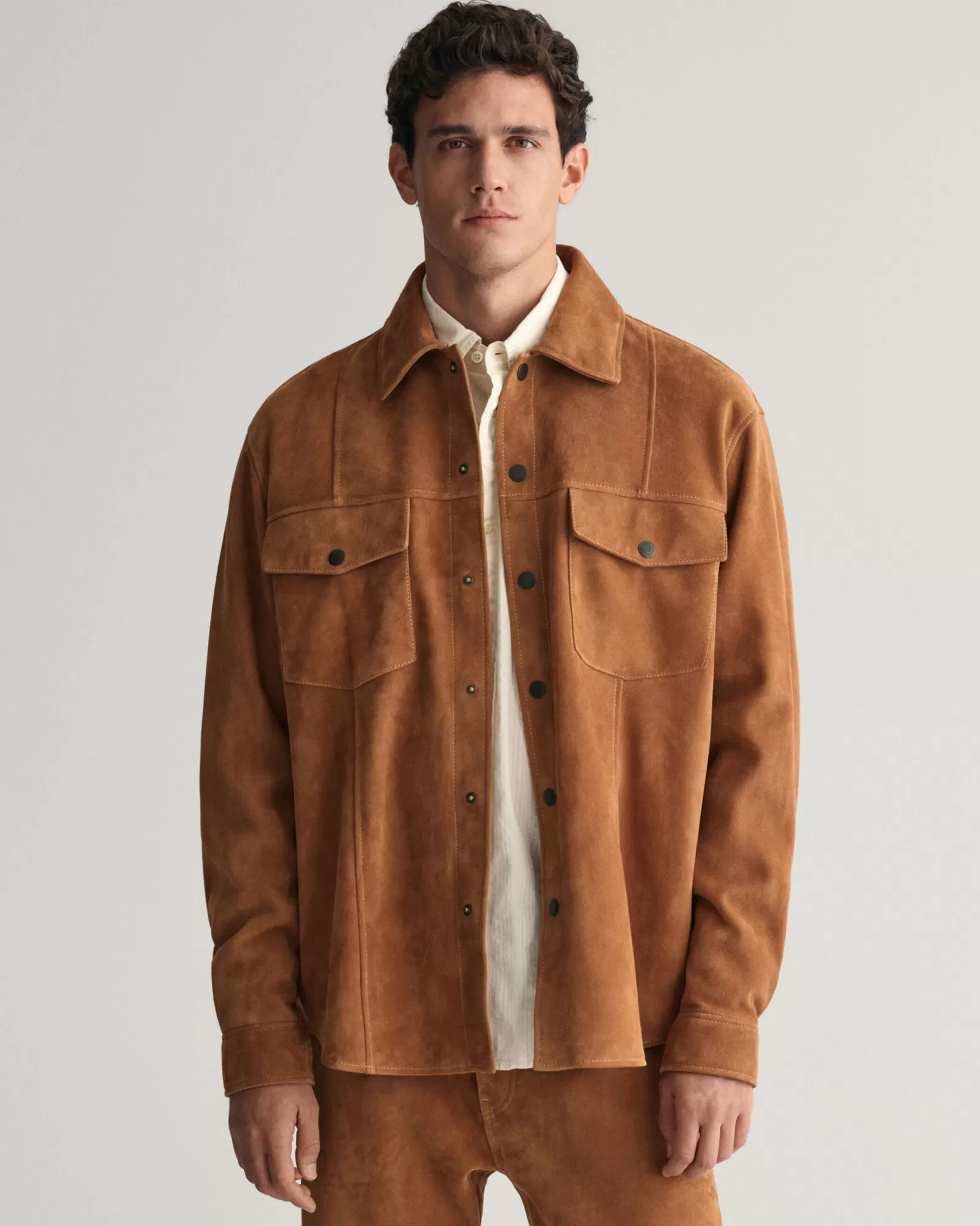 GANT Oversized Suede Shirt | Skjortor