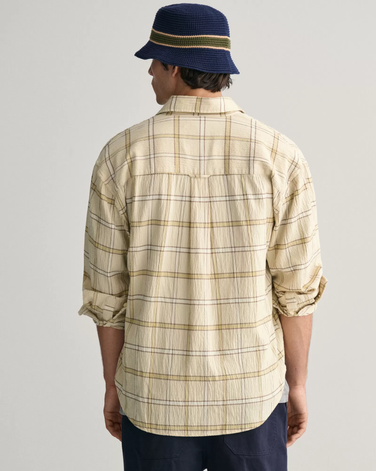 GANT Oversized Textured Checked Shirt | Skjortor