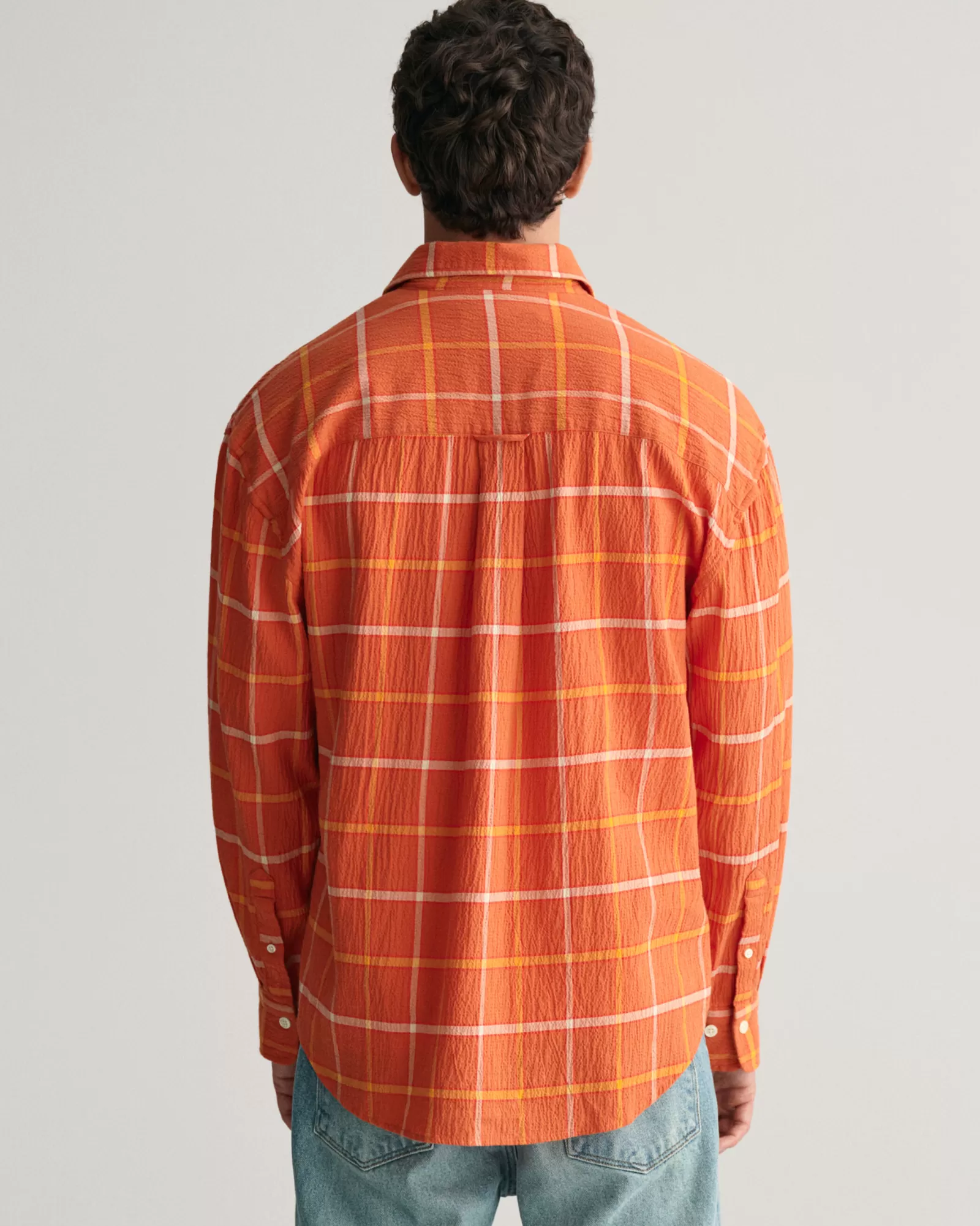 GANT Oversized Textured Checked Shirt | Skjortor