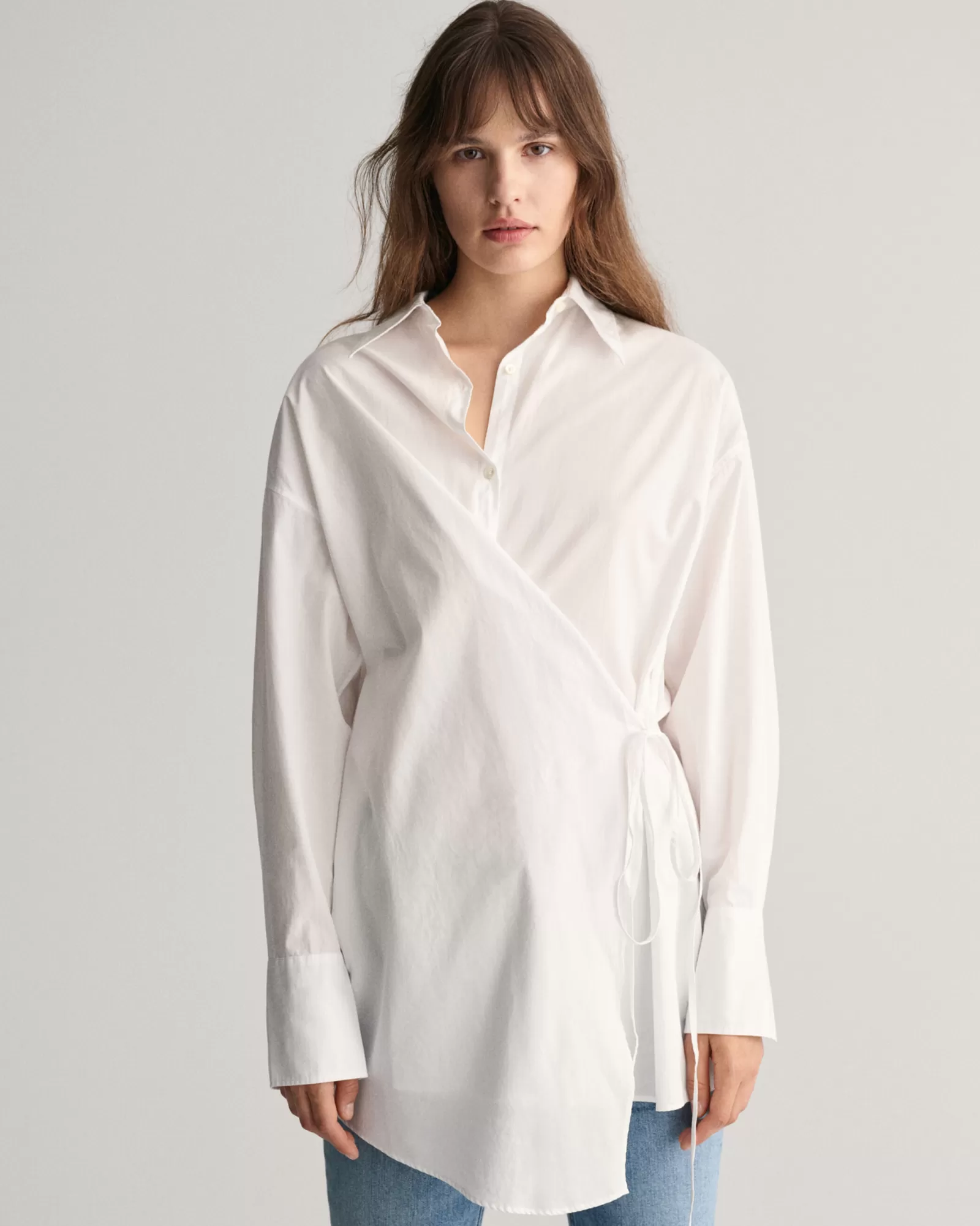 GANT Oversized Wrap Shirt | Skjortor & Blusar