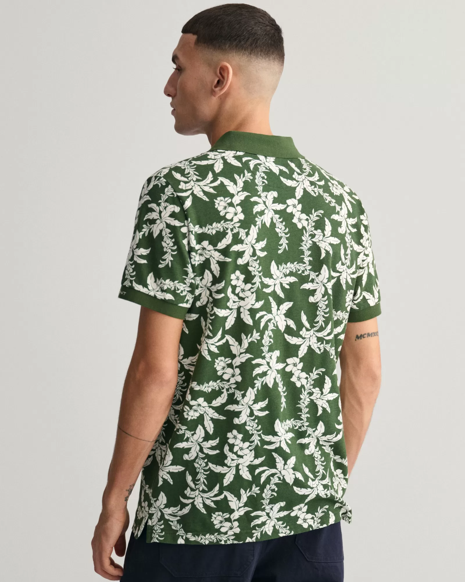 GANT Palm Lei Print Piqué Polo Shirt | Pikéer