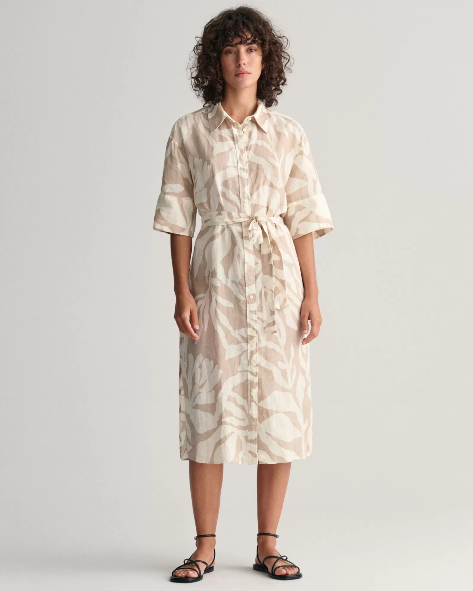 GANT Palm Print Linen Shirt Dress | Klänningar