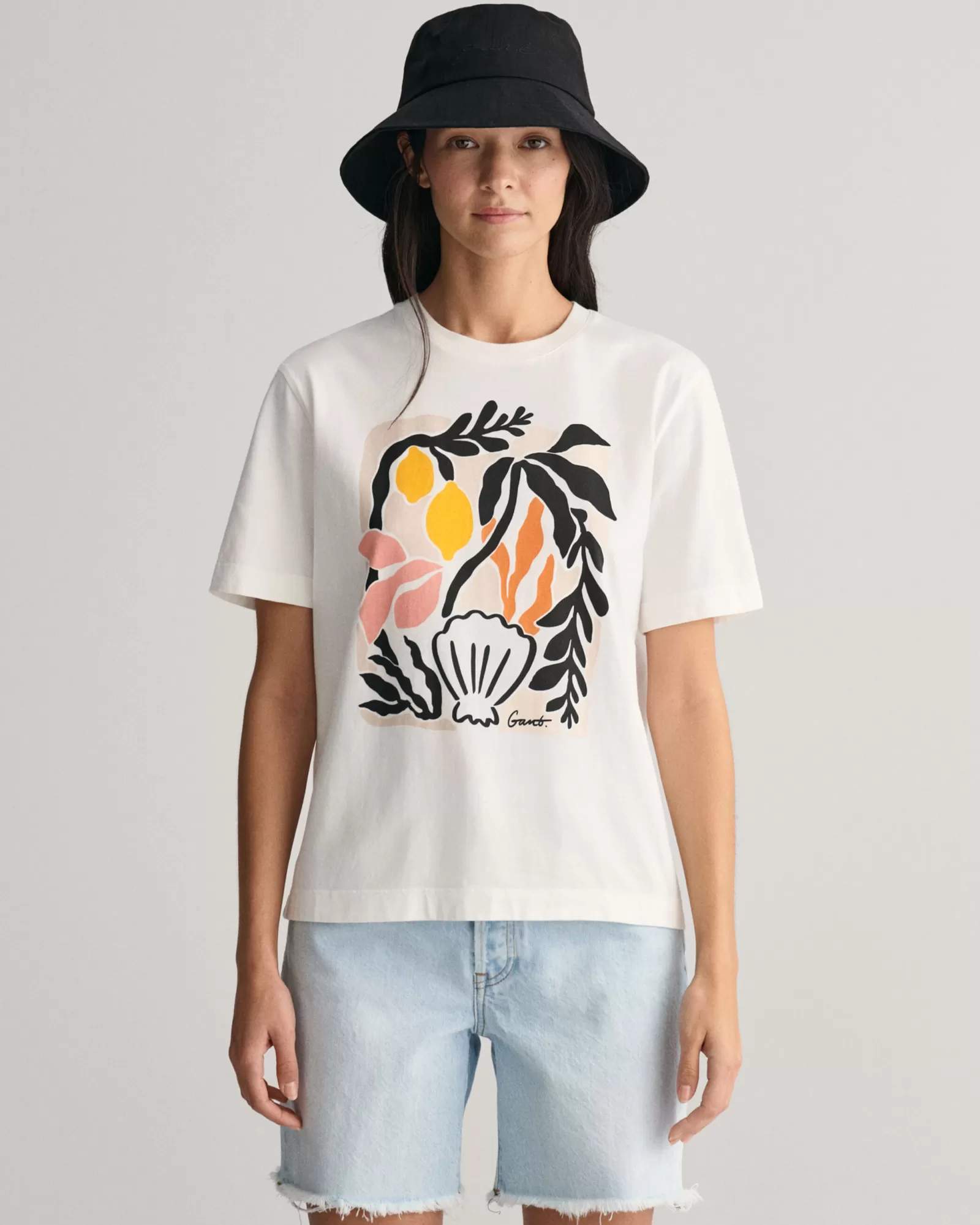 GANT Palm Print T-Shirt | T-shirtar & Toppar