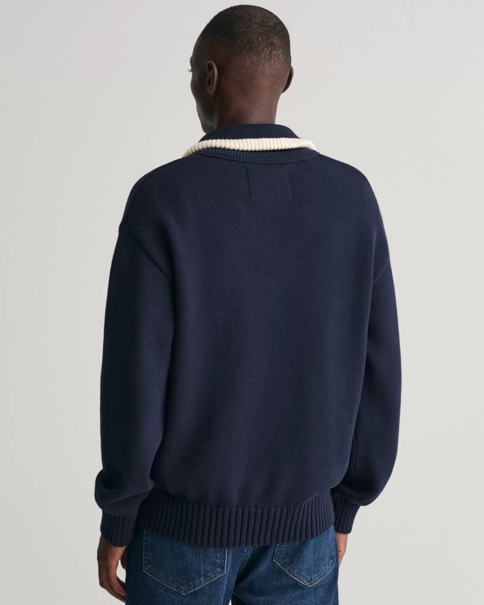 GANT Plain Cotton Half-Zip Sweater | Stickat