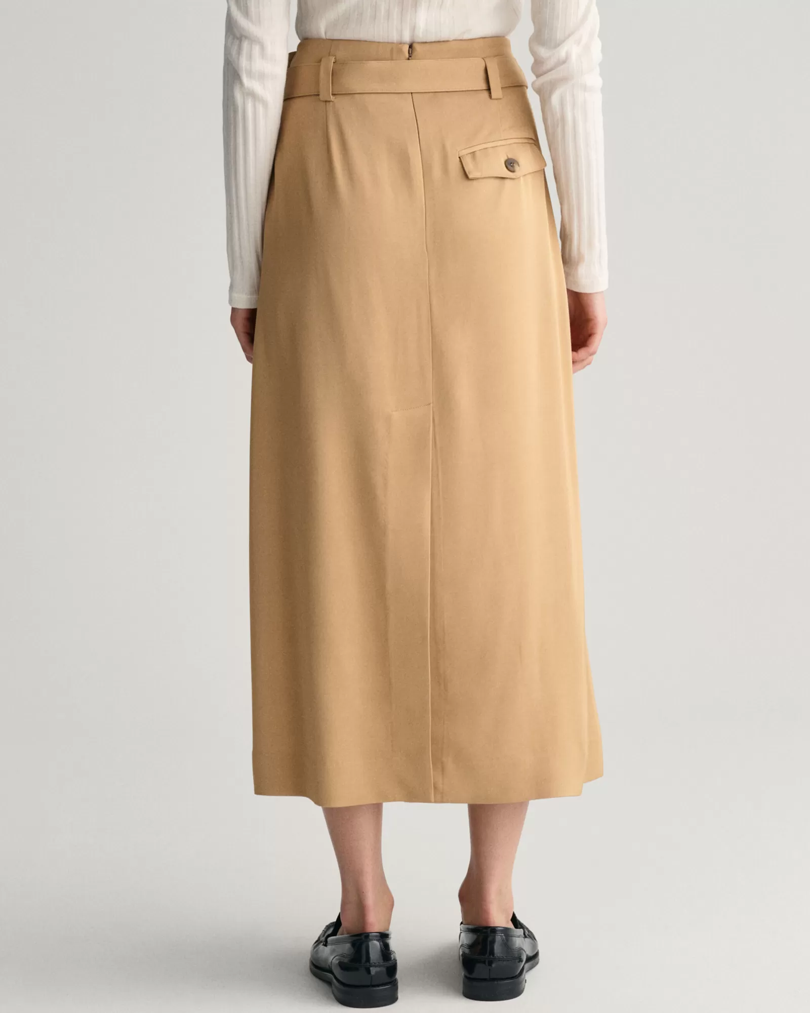 GANT Pleated Chino Wrap Skirt | Kjolar