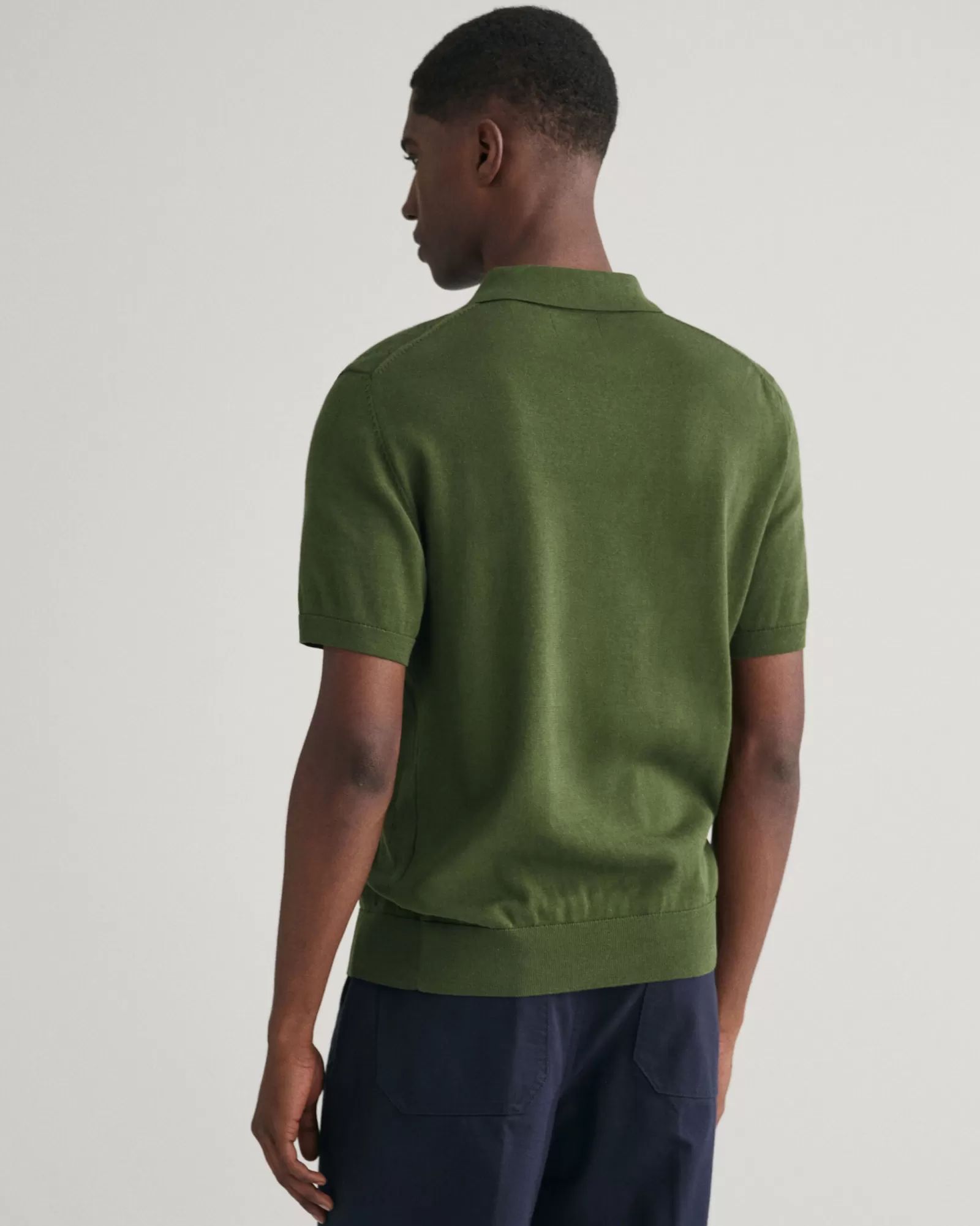 GANT Pointelle Textured Polo Sweater | Stickat | Pikéer