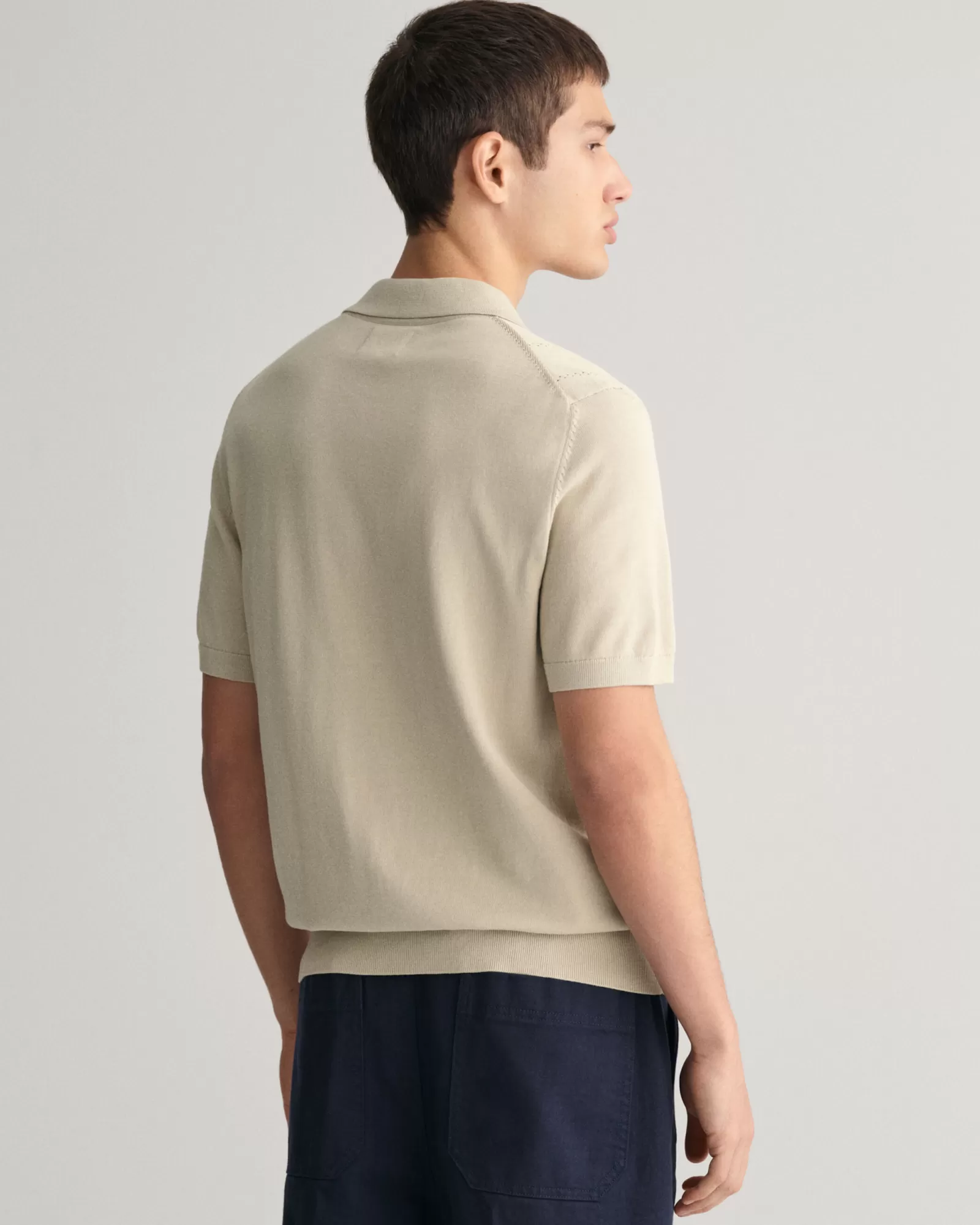 GANT Pointelle Textured Polo Sweater | Stickat | Pikéer