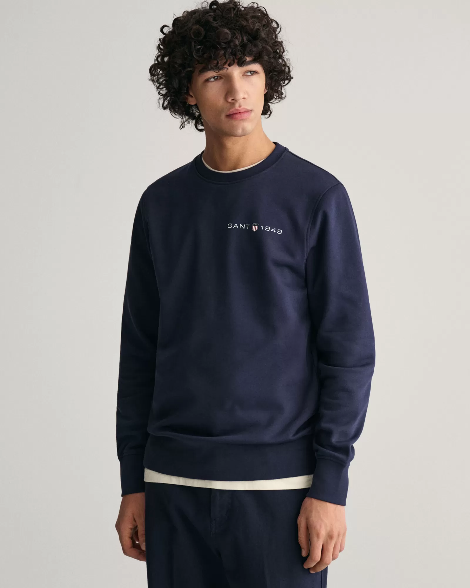 GANT Printed Graphic Crew Neck Sweatshirt | Hoodies & Tröjor