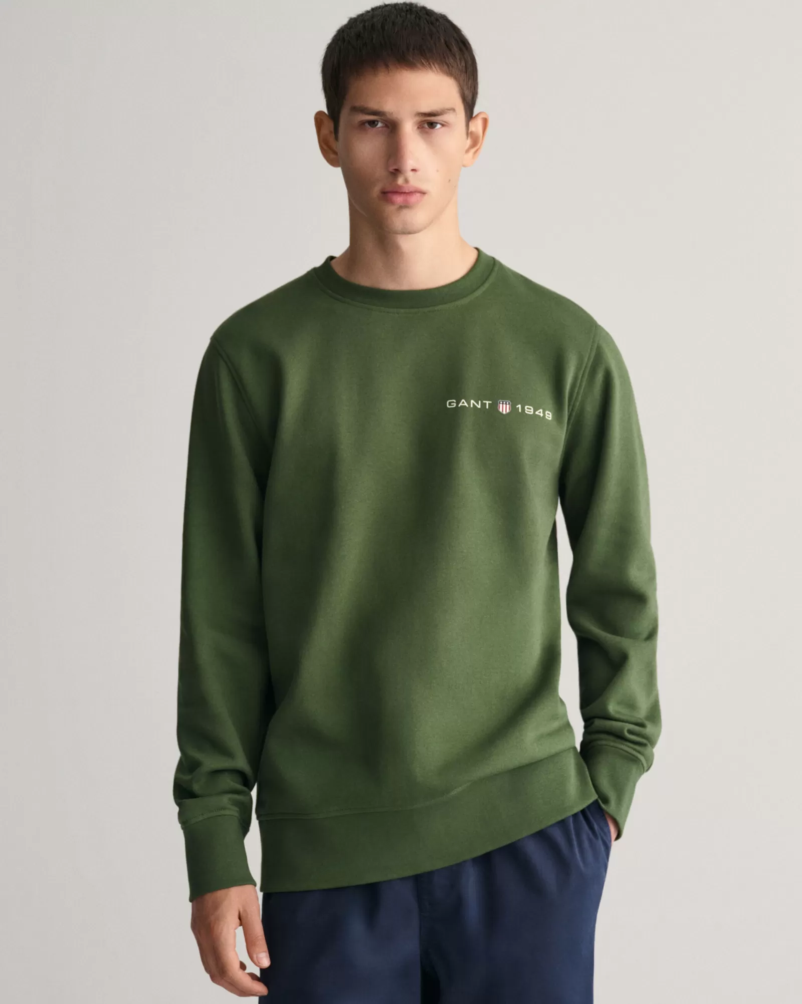 GANT Printed Graphic Crew Neck Sweatshirt | Hoodies & Tröjor