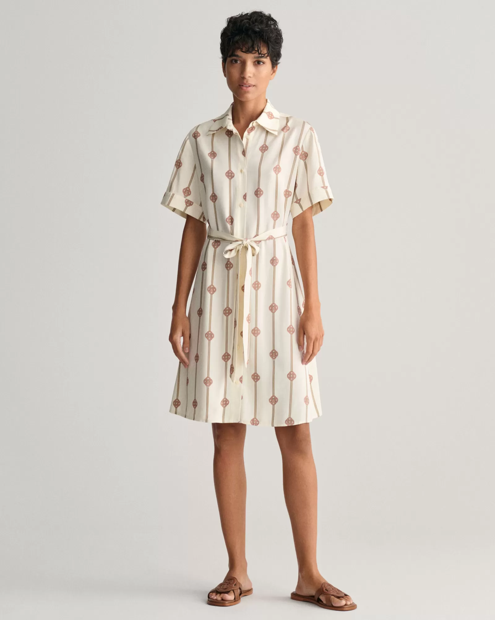 GANT Printed Short Sleeve Shirt Dress | Klänningar