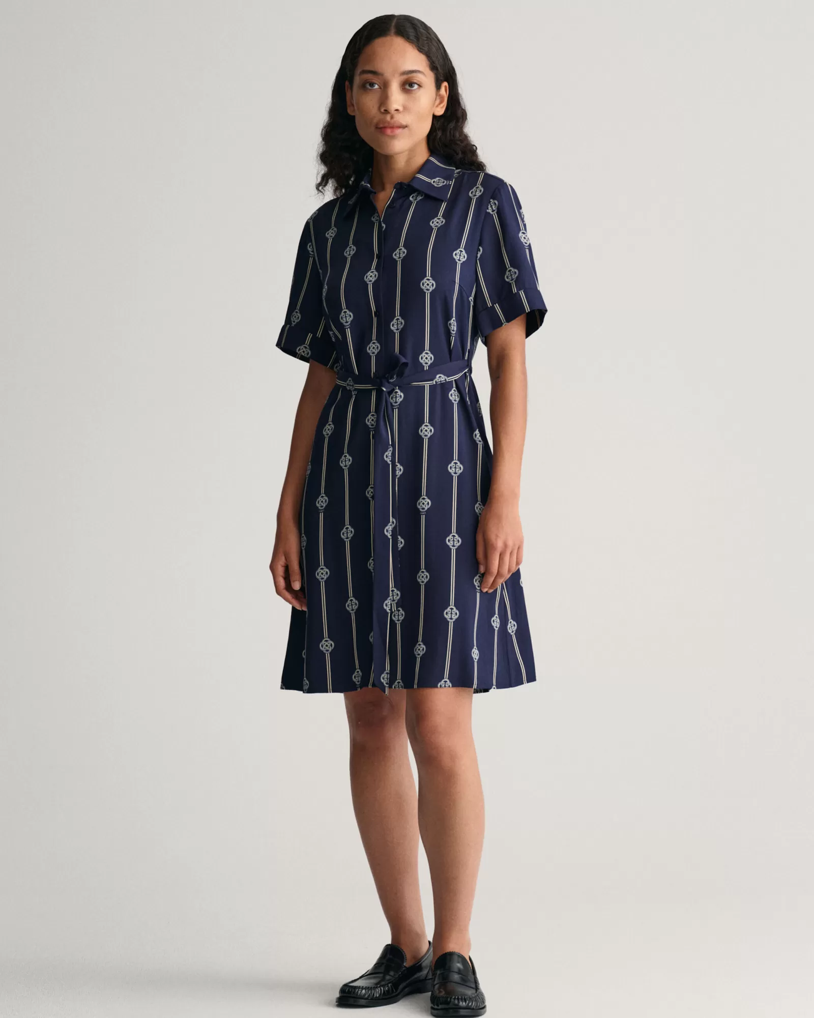 GANT Printed Short Sleeve Shirt Dress | Klänningar