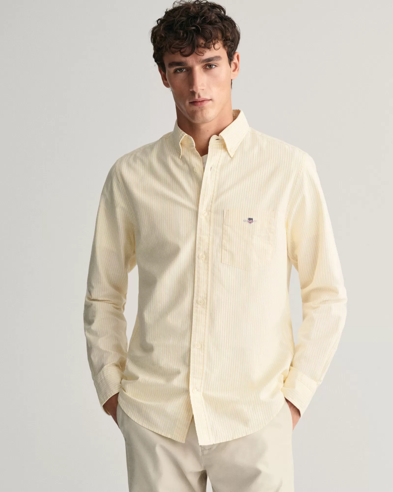 GANT Regular Fit Banker Stripe Oxford Shirt | Skjortor