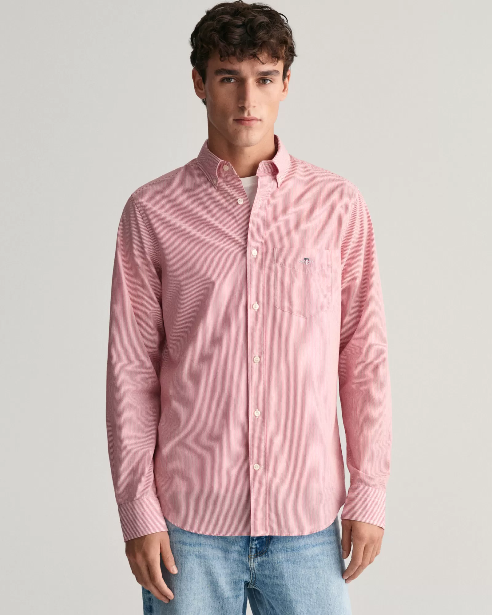 GANT Regular Fit Banker Stripe Poplin Shirt | Skjortor