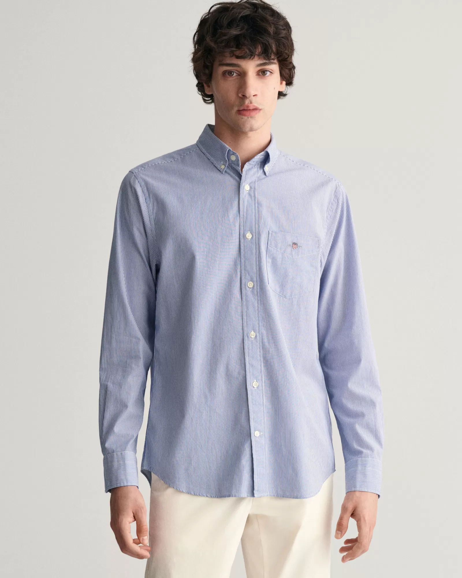 GANT Regular Fit Banker Stripe Poplin Shirt | Skjortor