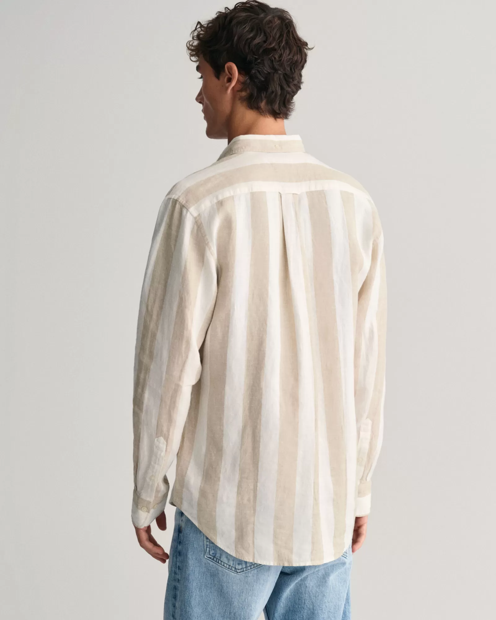 GANT Regular Fit Bold Striped Linen Shirt | Skjortor