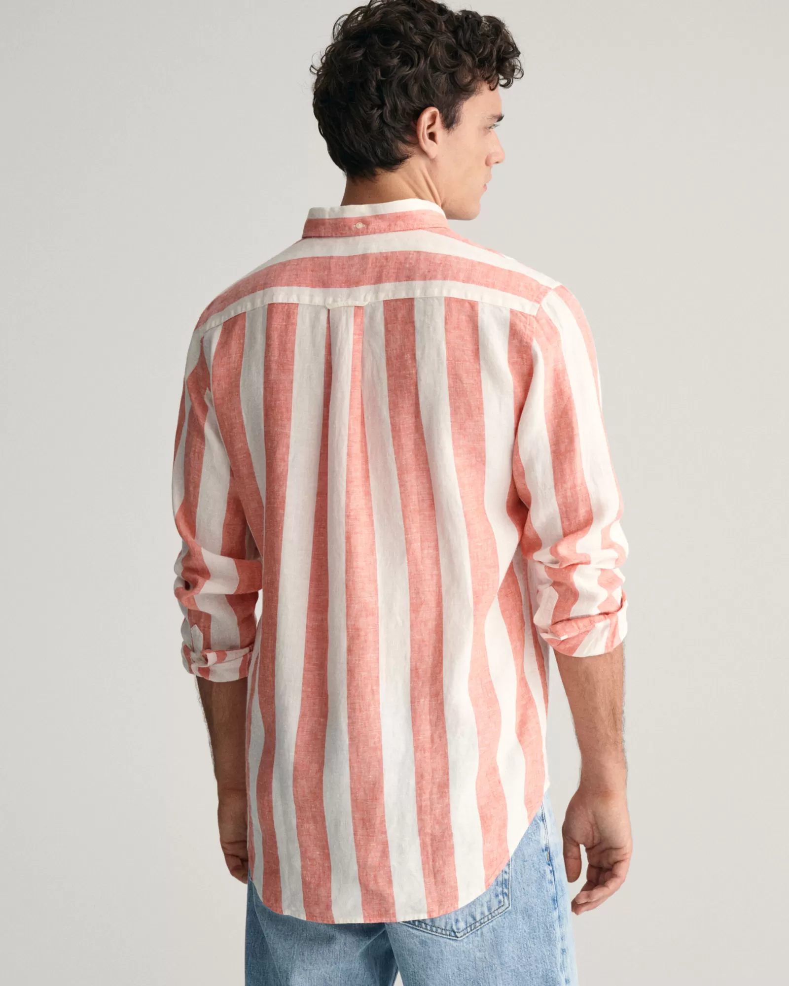 GANT Regular Fit Bold Striped Linen Shirt | Skjortor