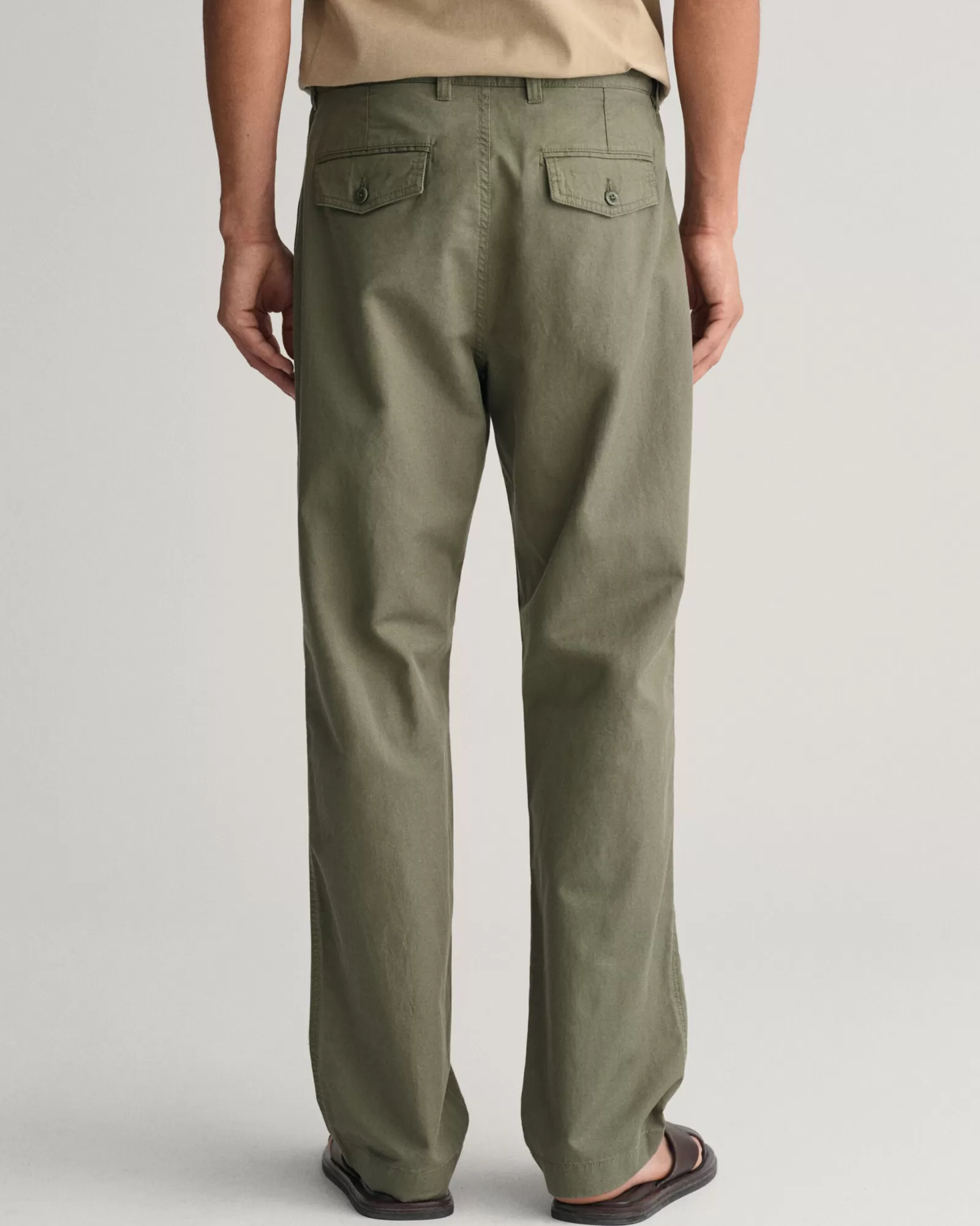 GANT Regular Fit Cotton Linen Chinos | Byxor & Chinos