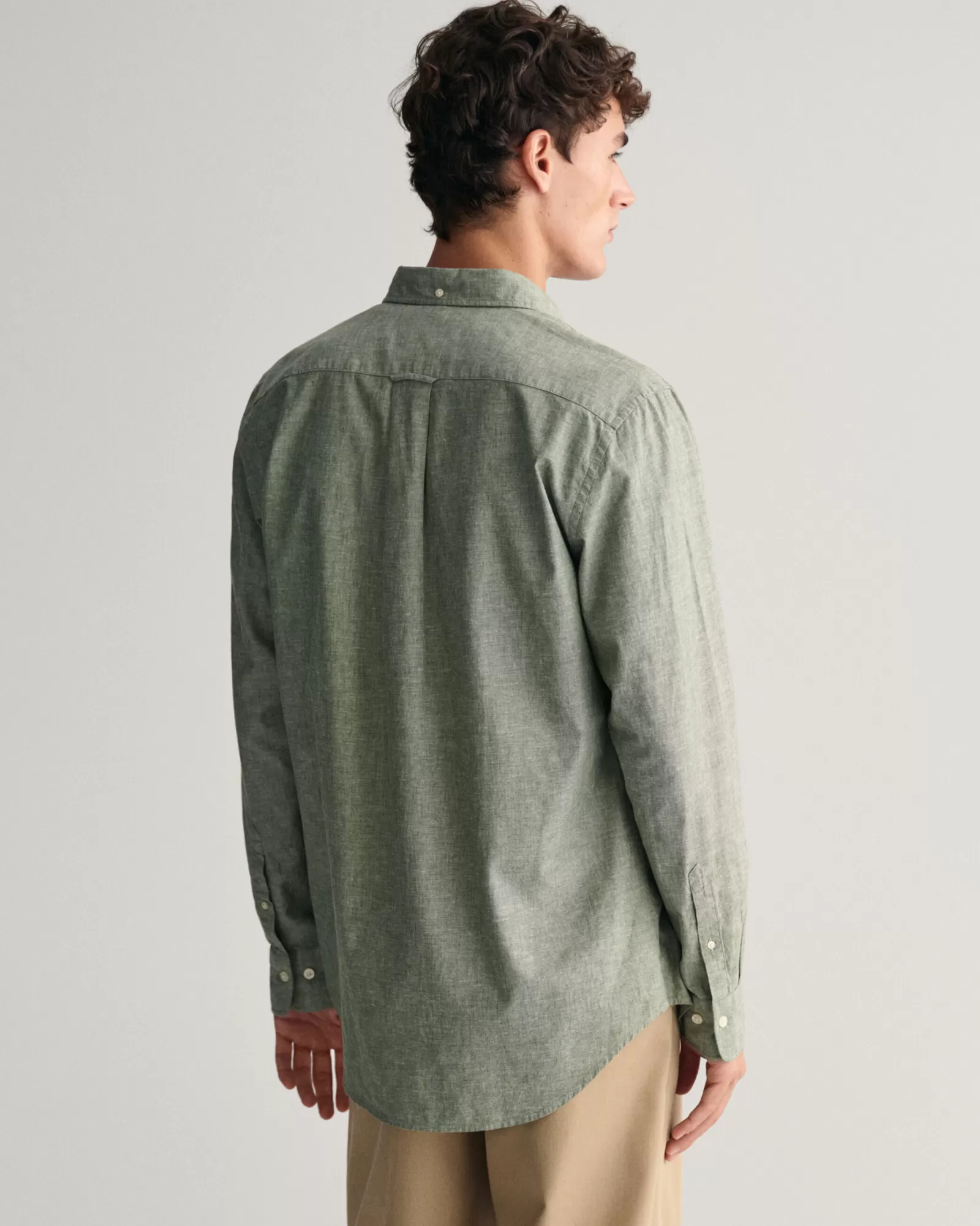 GANT Regular Fit Cotton Linen Shirt | Skjortor