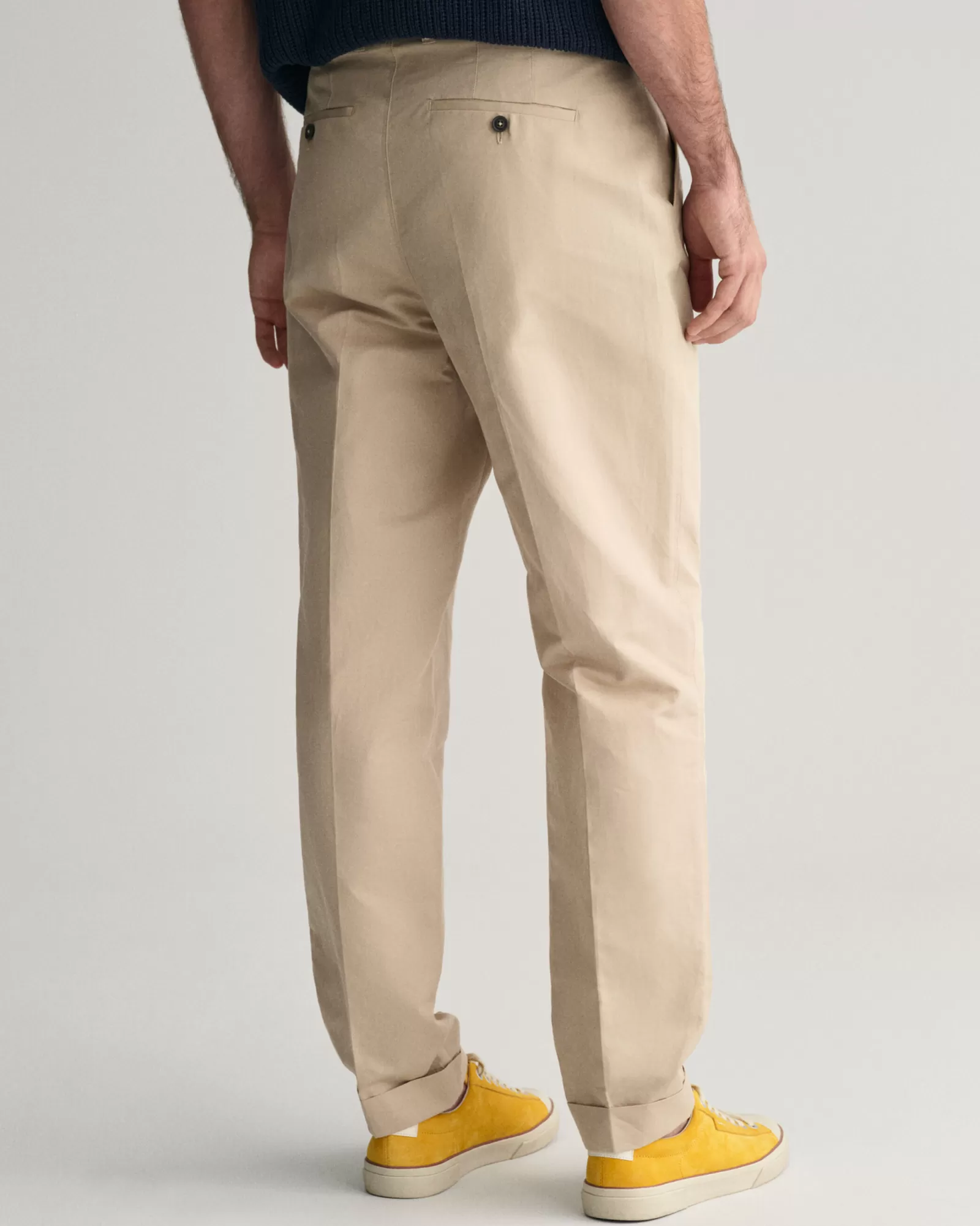 GANT Regular Fit Cotton Suit Pants | Byxor & Chinos