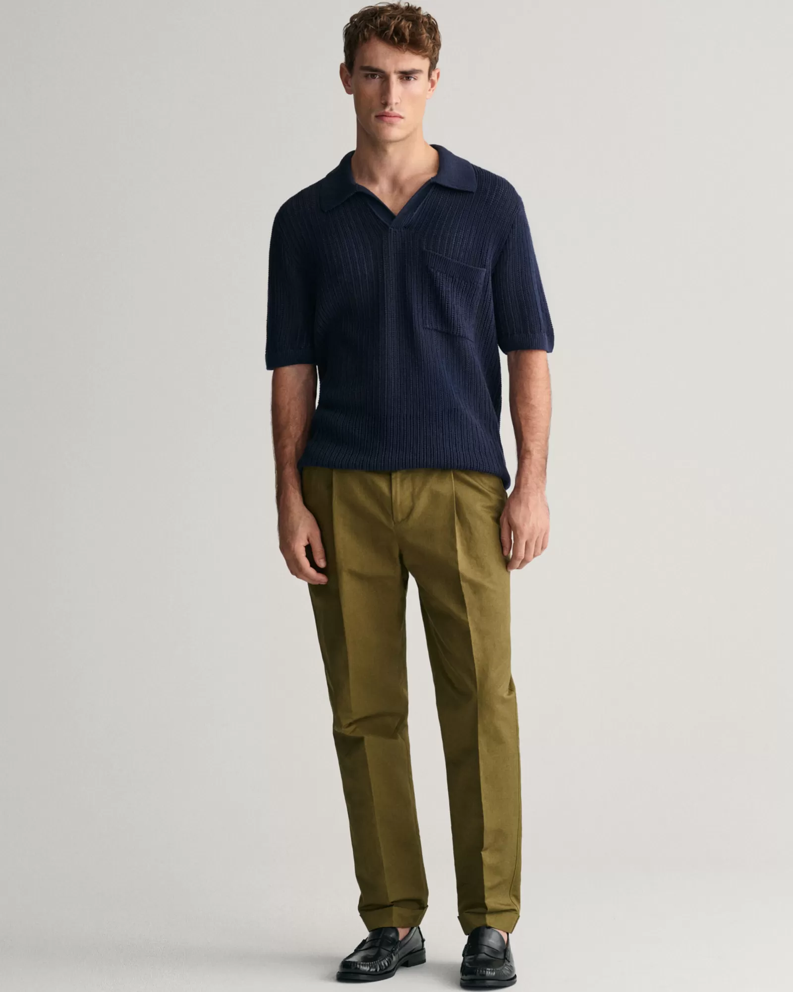 GANT Regular Fit Cotton Suit Pants | Byxor & Chinos