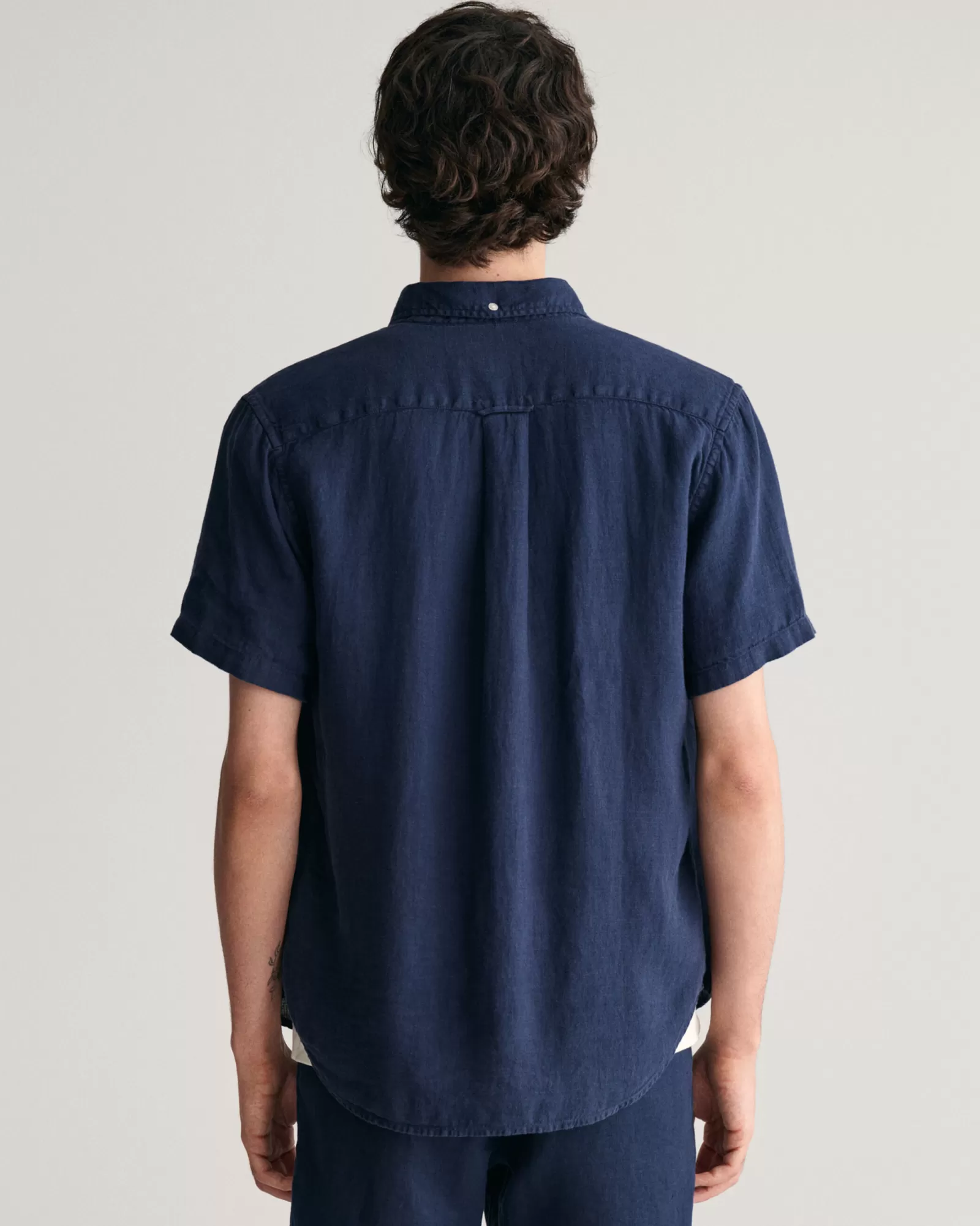 GANT Regular Fit Garment-Dyed Linen Short Sleeve Shirt | Skjortor