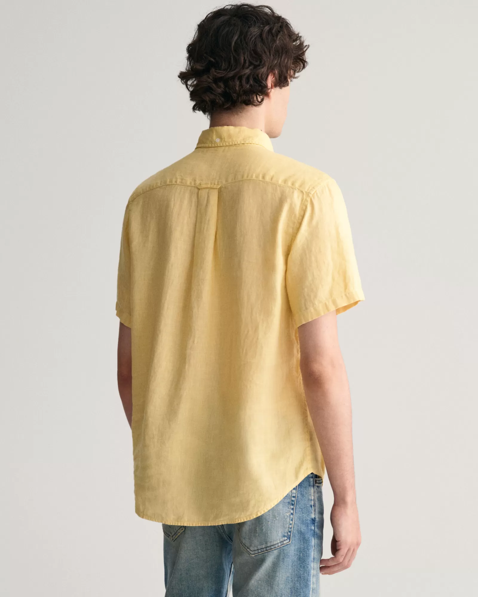 GANT Regular Fit Garment-Dyed Linen Short Sleeve Shirt | Skjortor