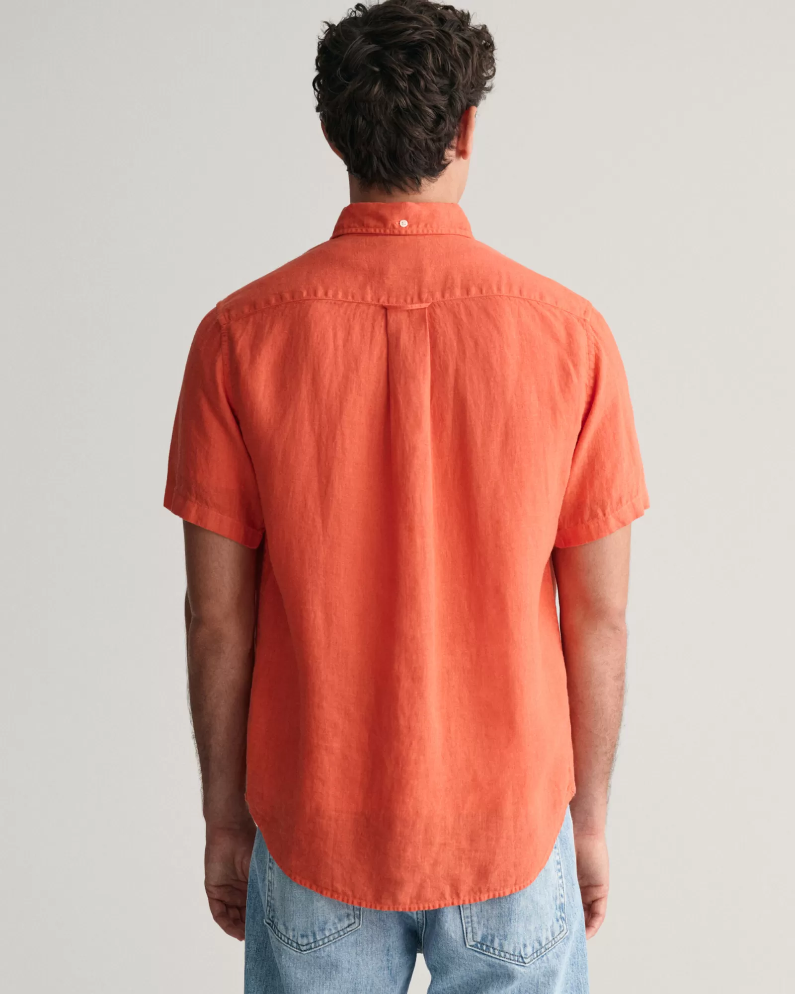 GANT Regular Fit Garment-Dyed Linen Short Sleeve Shirt | Skjortor