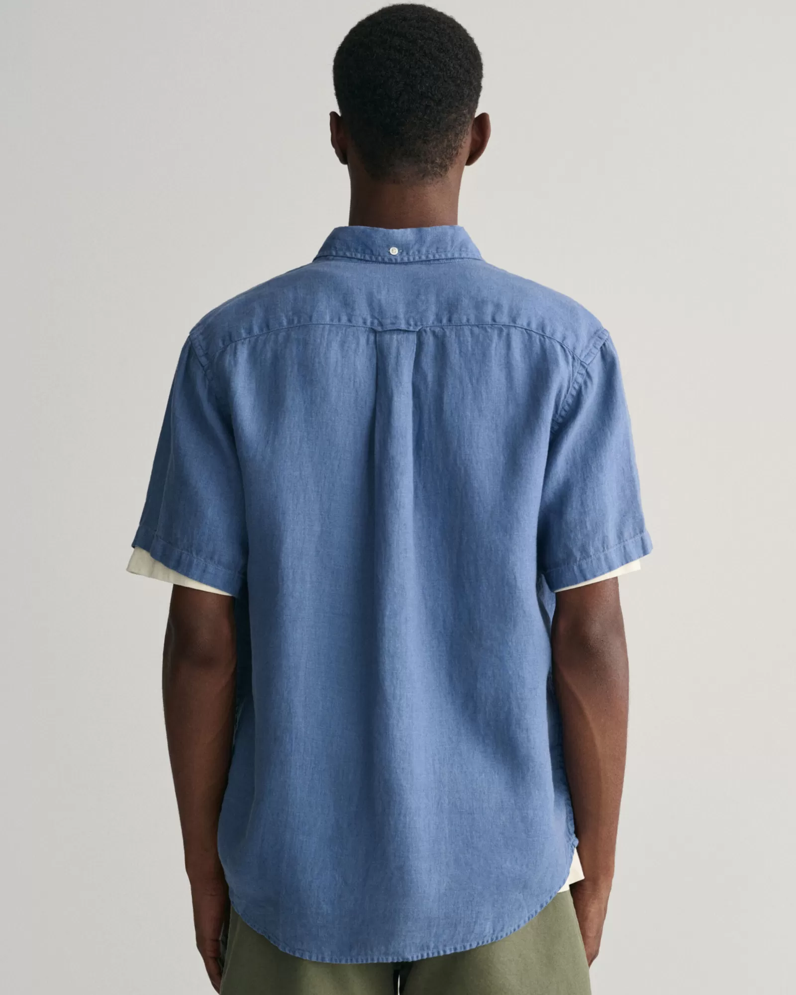 GANT Regular Fit Garment-Dyed Linen Short Sleeve Shirt | Skjortor