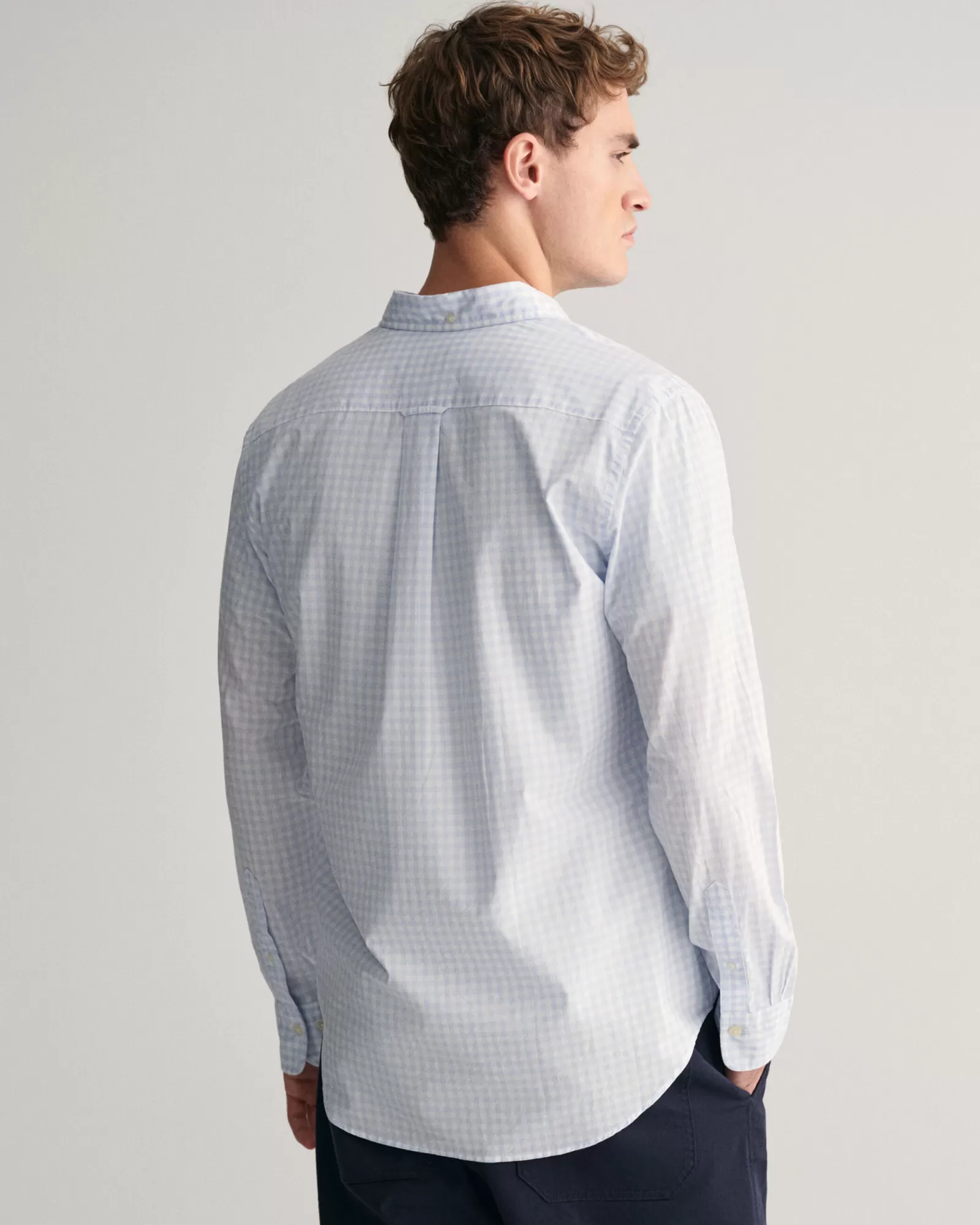 GANT Regular Fit Gingham Poplin Shirt | Skjortor