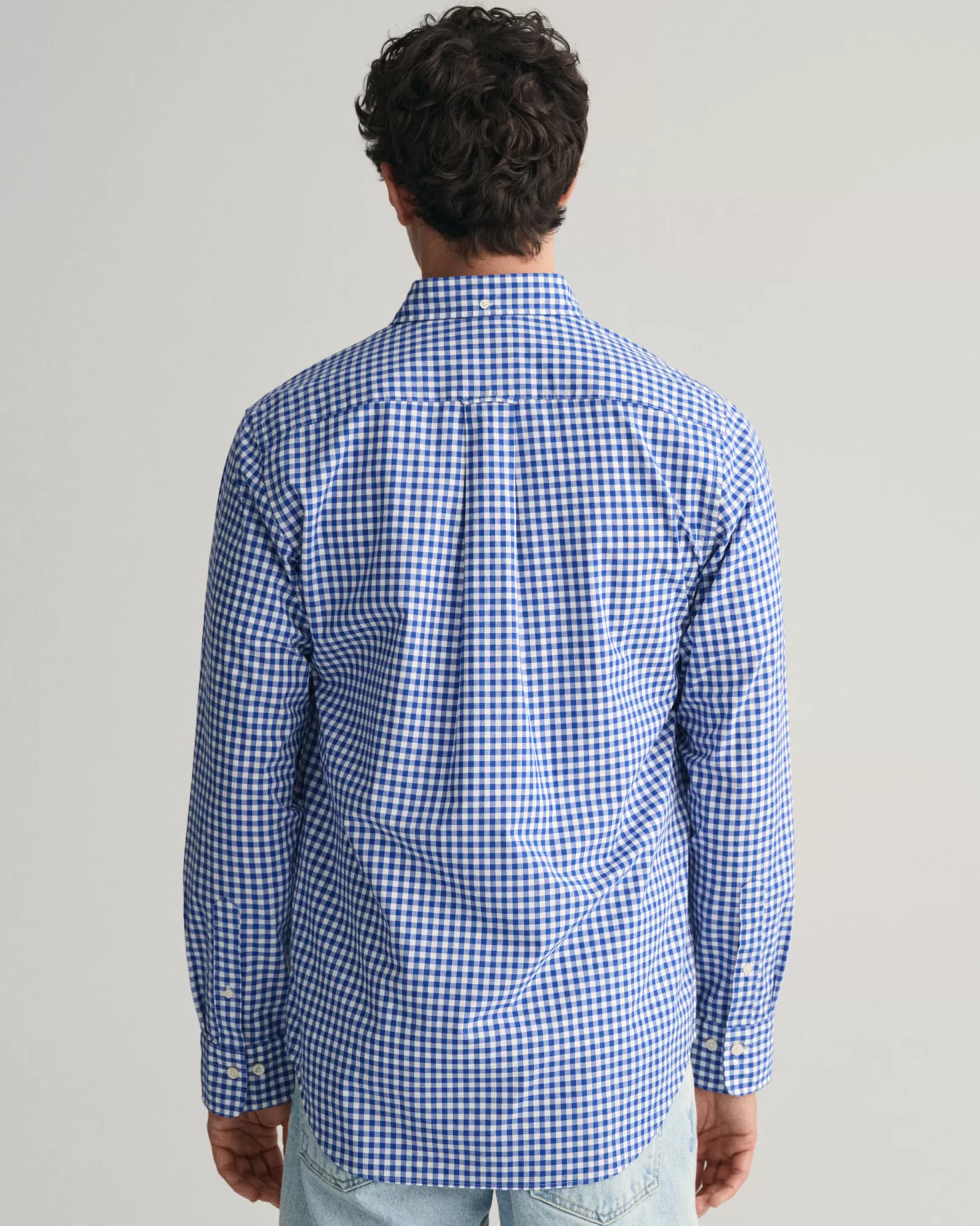 GANT Regular Fit Gingham Poplin Shirt | Skjortor